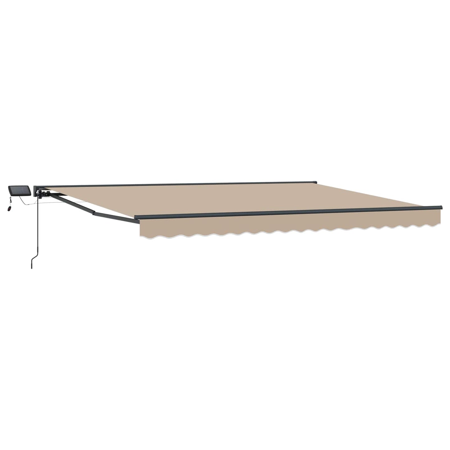 Beige and Anthracite 4.5 x 3 m Polyester with PU coating