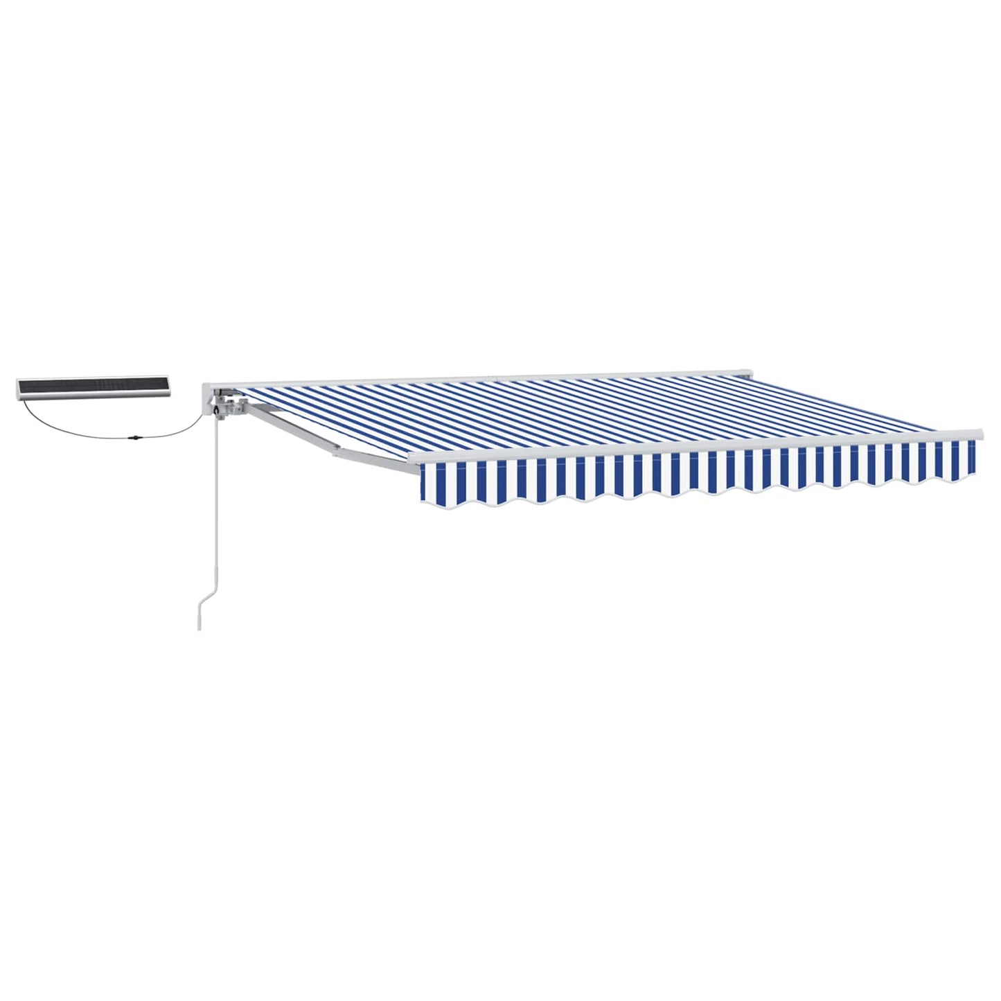 Electric Retractable Awning Blue and White 3 x 2 m