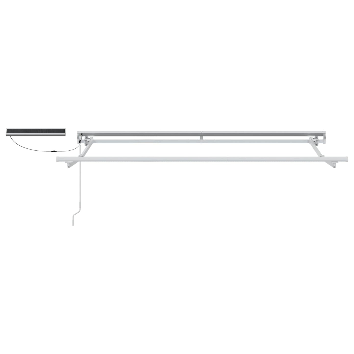 Electric Retractable Awning Blue and White 3 x 2 m