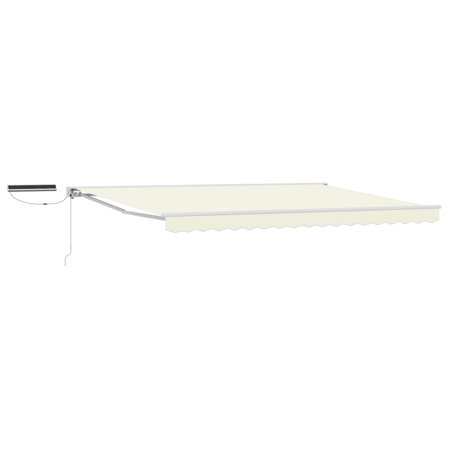 Electric Retractable Awning Cream and White 4 x 2 m