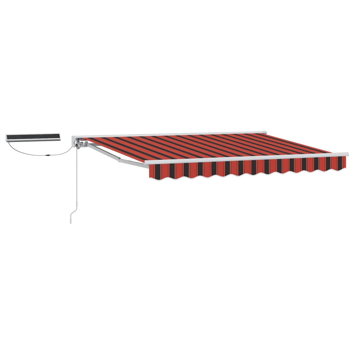 Electric Retractable Awning Orange, Black and White 3 x 2.5 m
