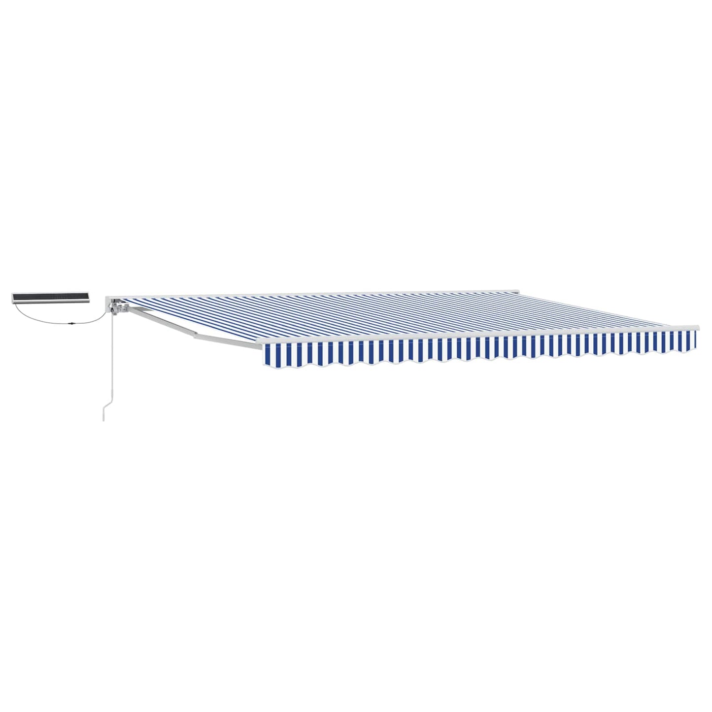 Electric Retractable Awning Blue and White 4 x 3 m