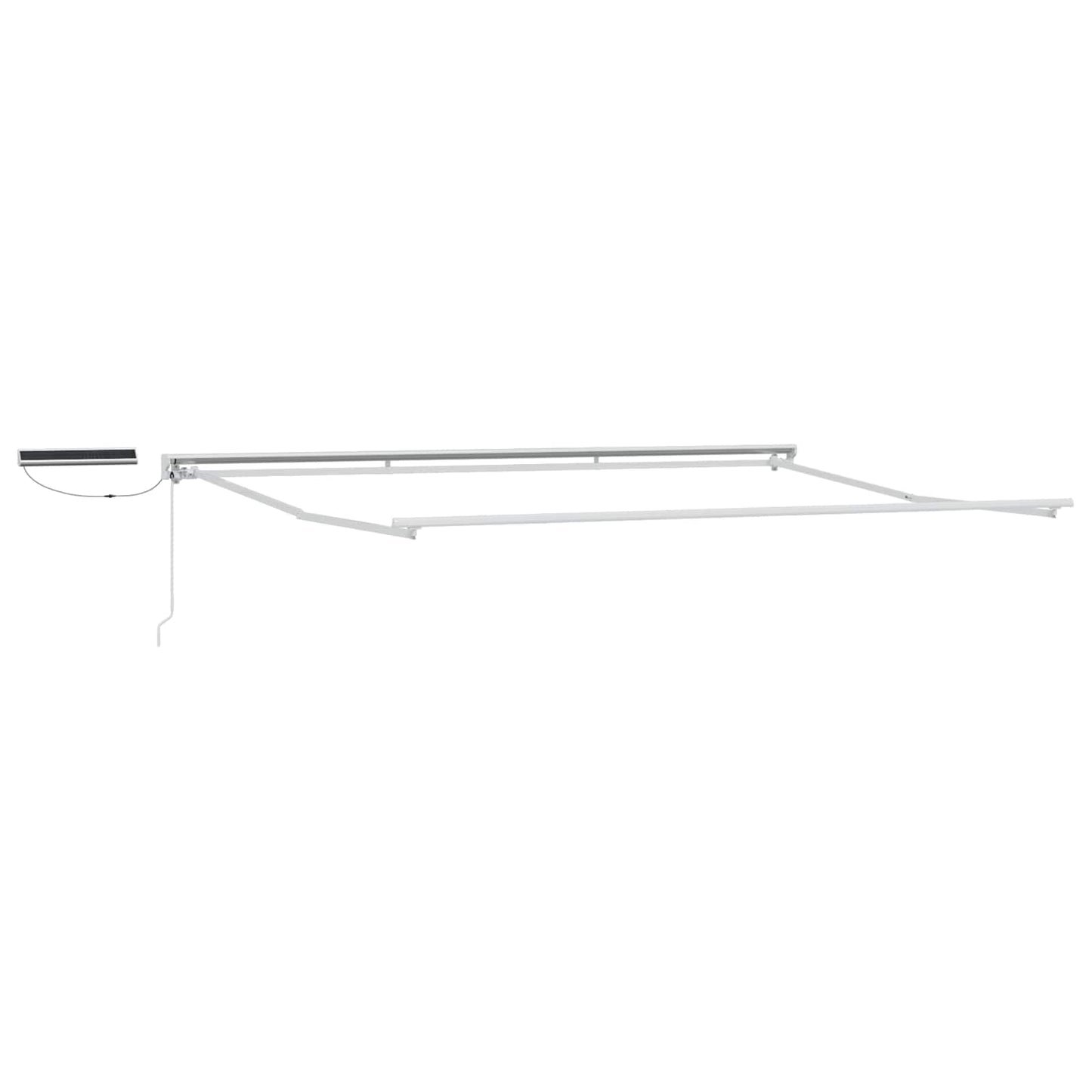 Electric Retractable Awning Orange, Black and White 4 x 3 m