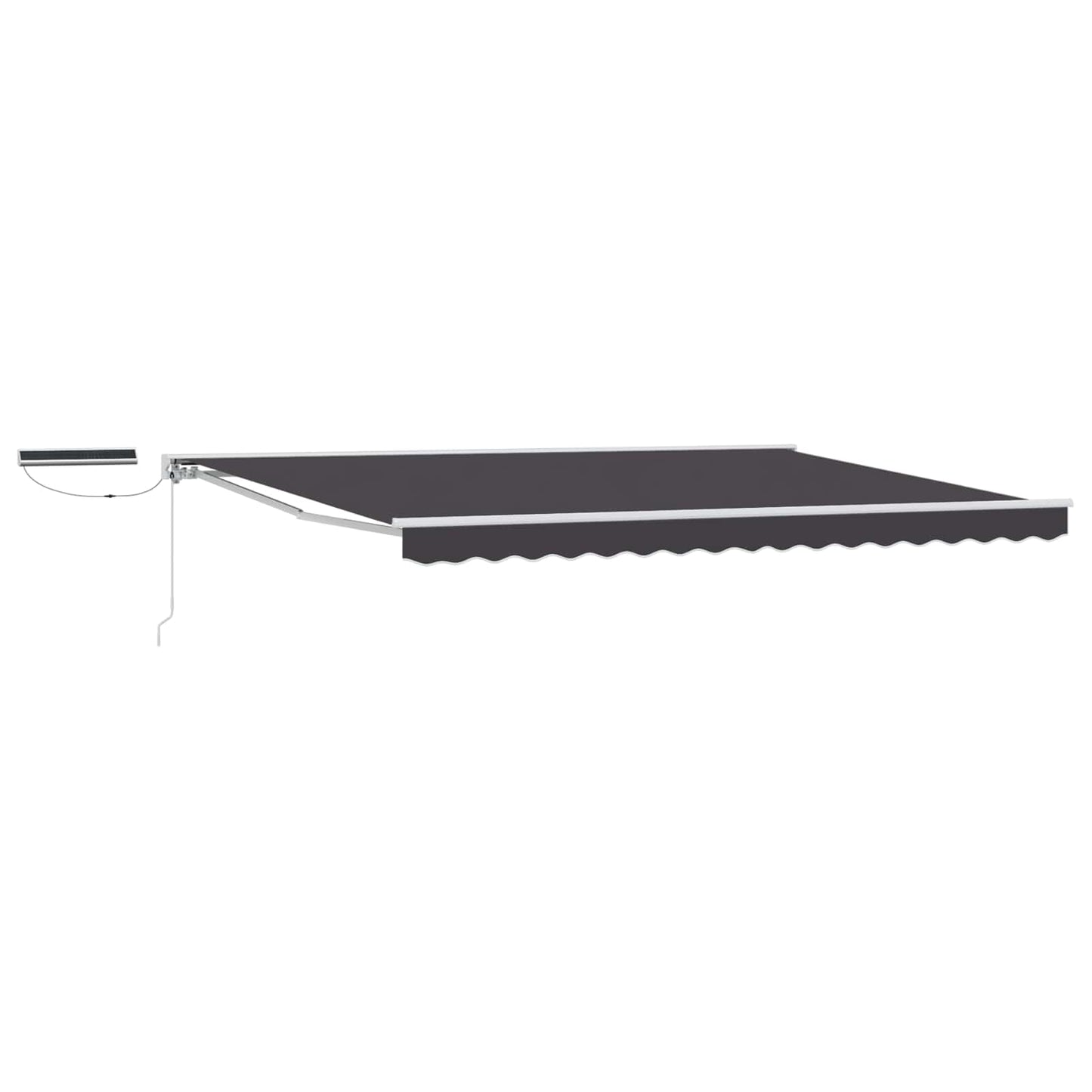 Electric Retractable Awning White and Anthracite 4.5 x 3.5 m