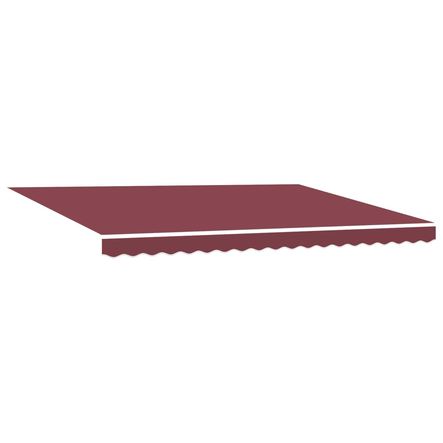 Electric Retractable Awning Burgundy and White 5 x 3 m