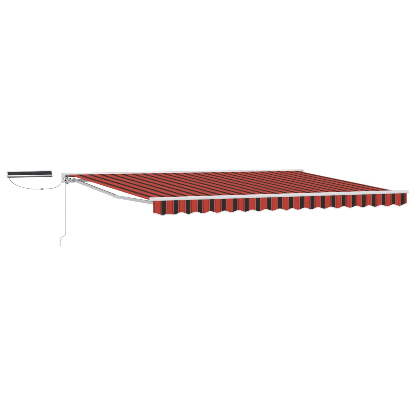 Electric Retractable Awning Orange, Black and White 5 x 3.5 m