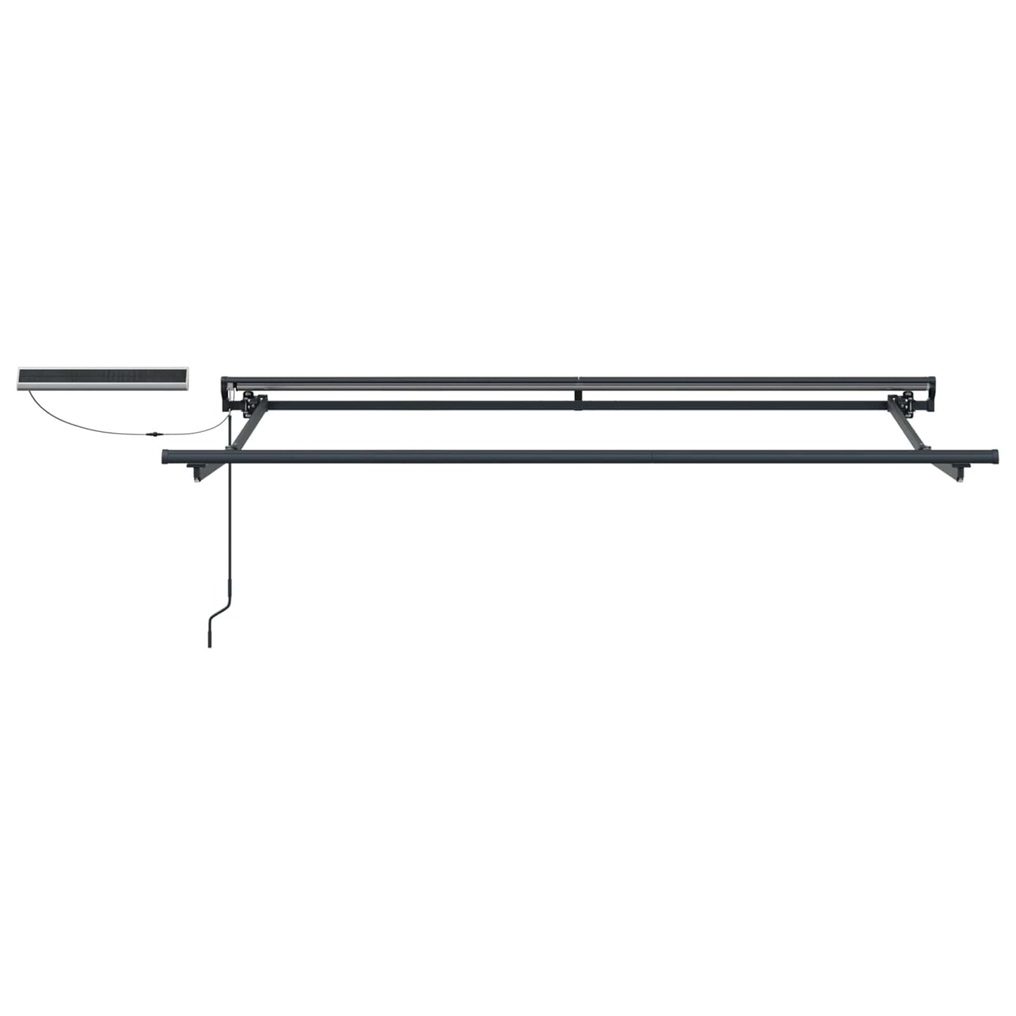 Electric Retractable Awning 2.5 x 2 m Polyester with PU coating
