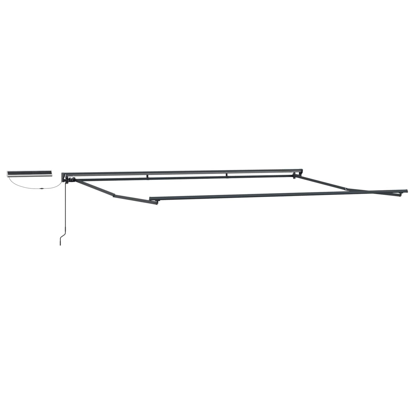 Electric Retractable Awning Blue, White and Anthracite 4 x 2 m