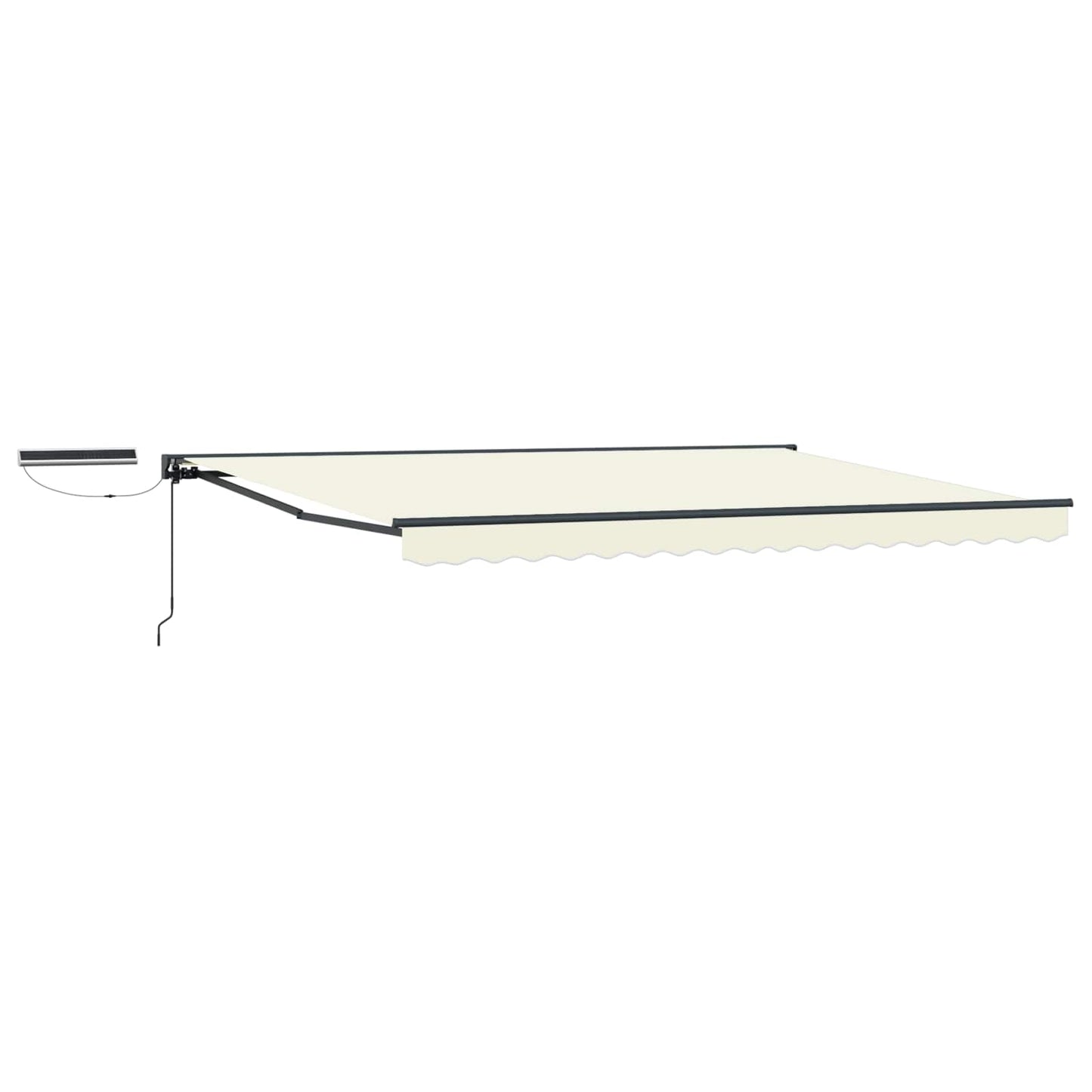 Electric Retractable Awning Cream and Anthracite 4 x 2 m