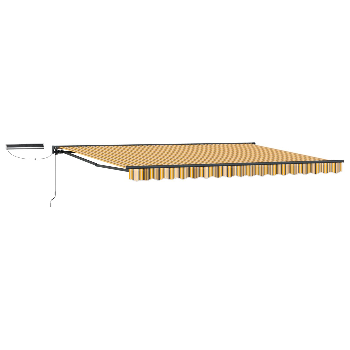 Electric Retractable Awning 4.5 x 3 m Polyester with PU coating