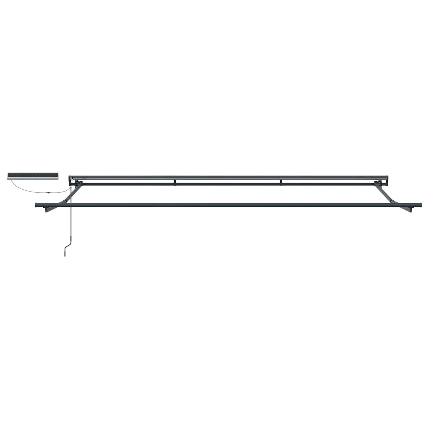 Electric Retractable Awning Anthracite 5 x 3.5 m