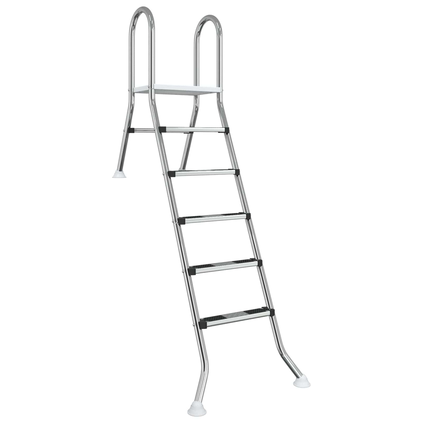 Partially in-Ground Pool Ladder 222 x 128 cm 5-Step