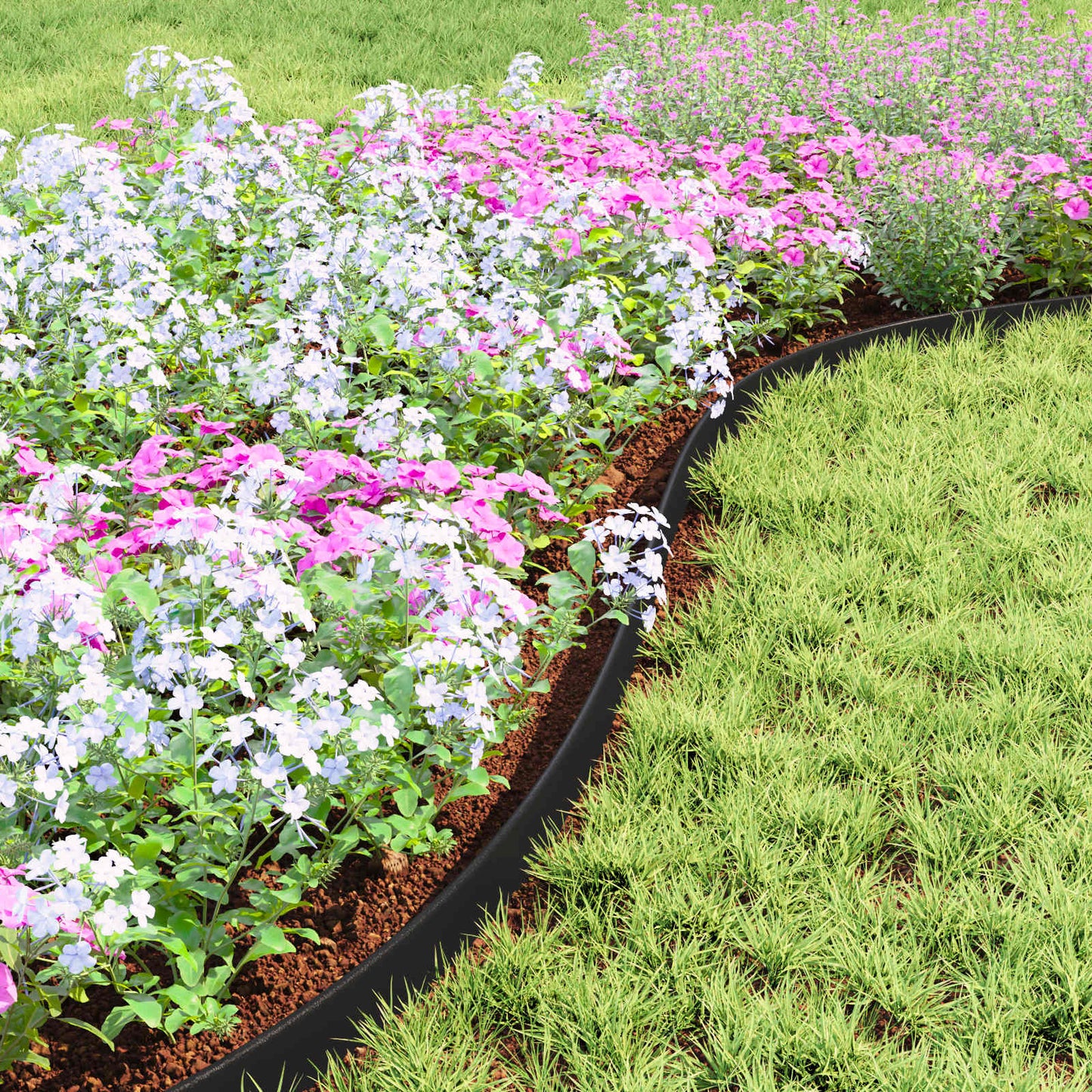 Lawn Edgings Black 5000 x 4 x 5 cm Plastic