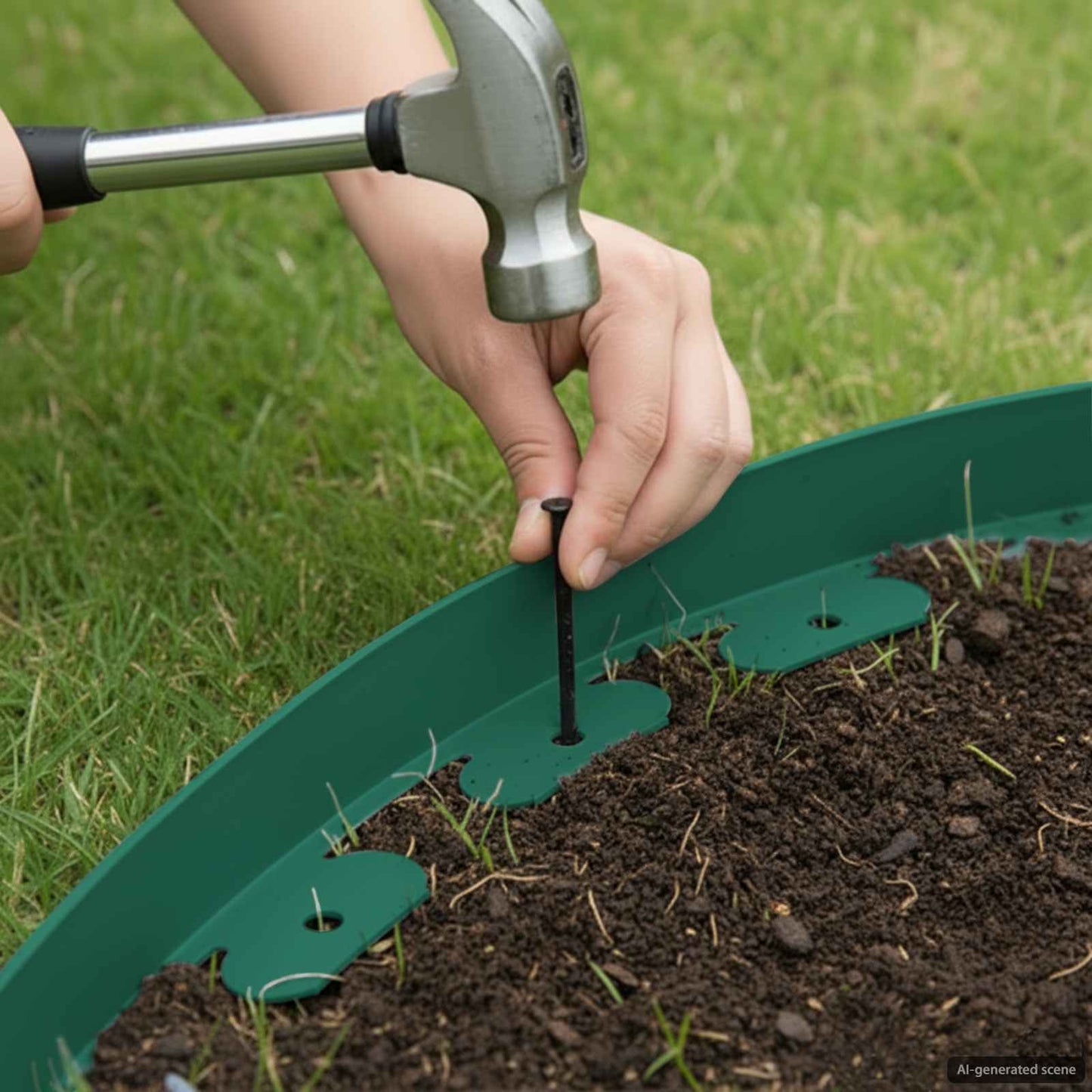 Lawn Edgings Green 3000 x 4 x 5 cm Plastic