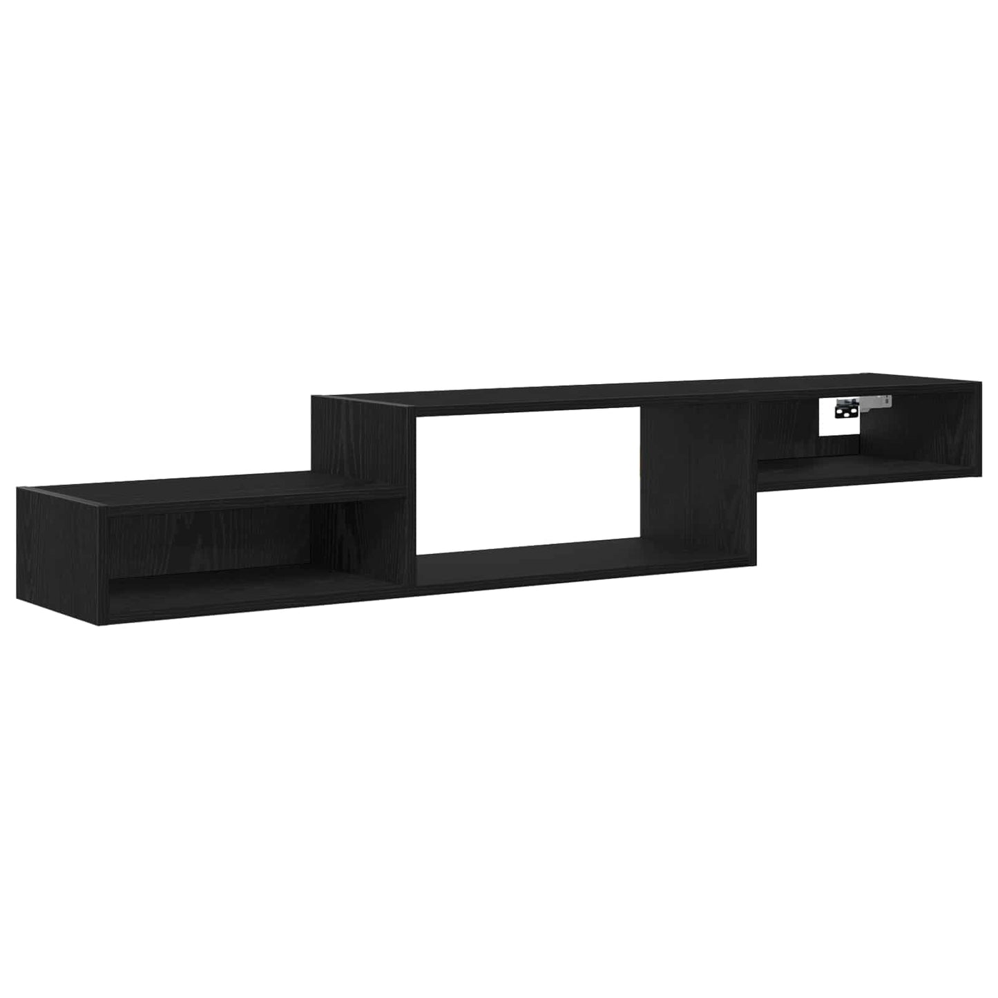 Wall-mounted TV Cabinet Wall-Mounted Black Oak 150 x 28 x 26 cm