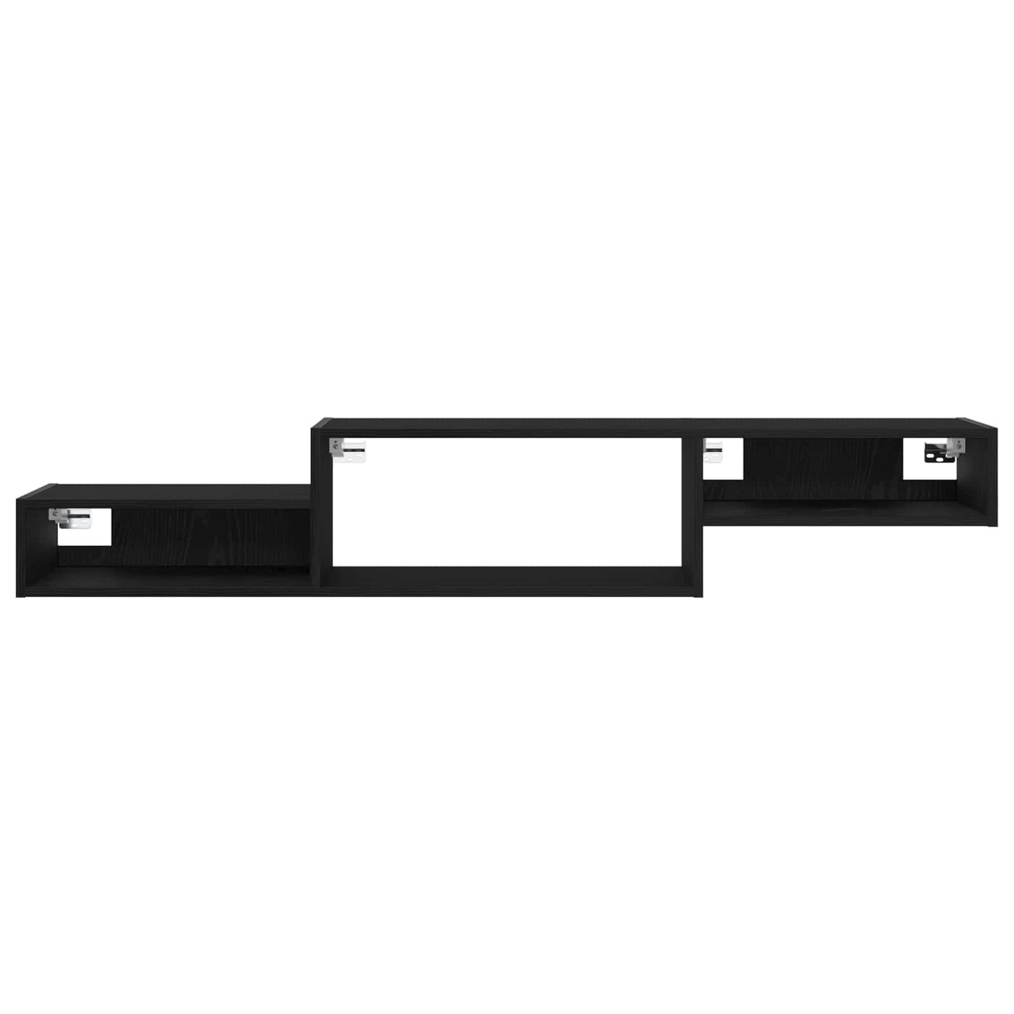 Wall-mounted TV Cabinet Wall-Mounted Black Oak 150 x 28 x 26 cm