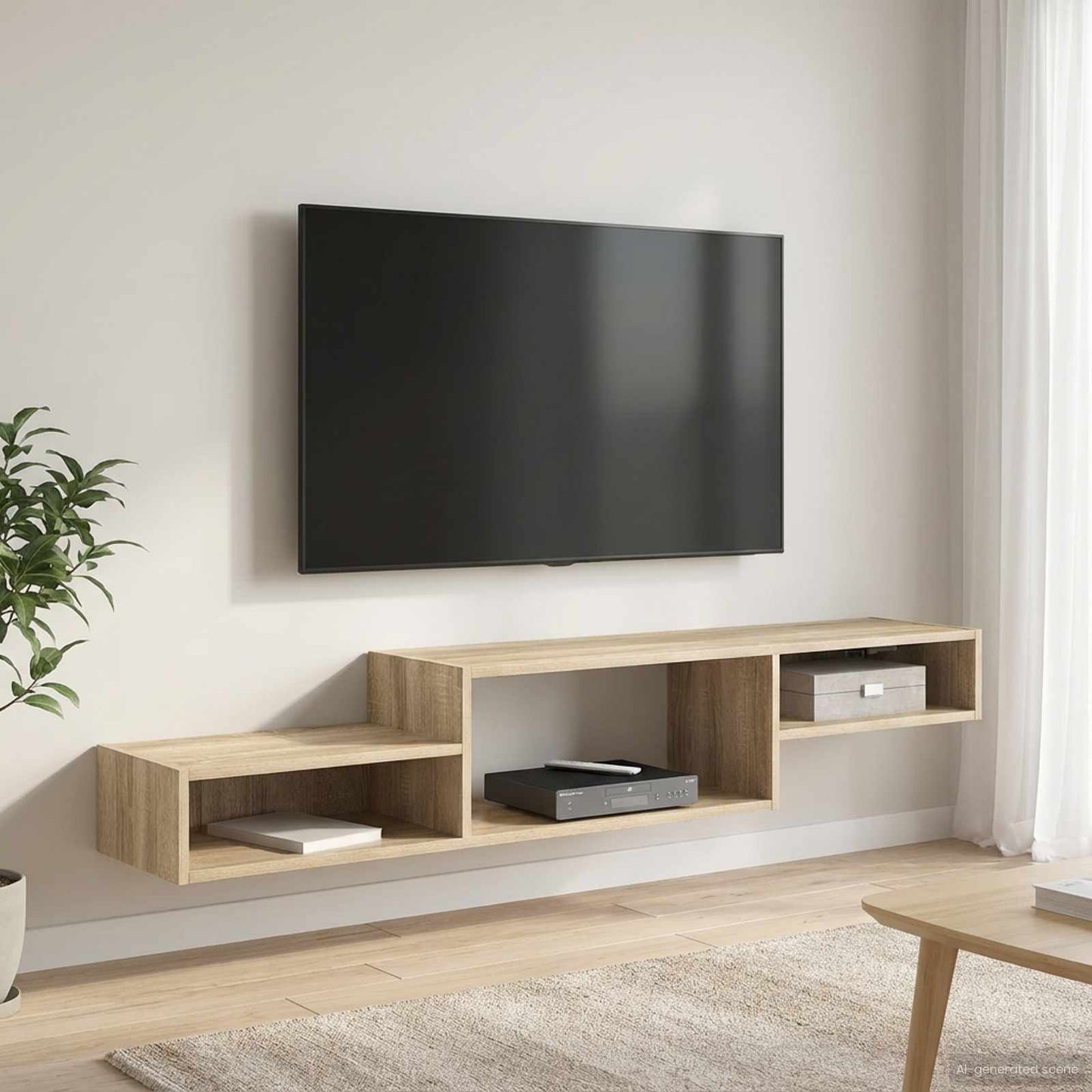 Wall-mounted TV Cabinet Wall-Mounted Sonoma Oak