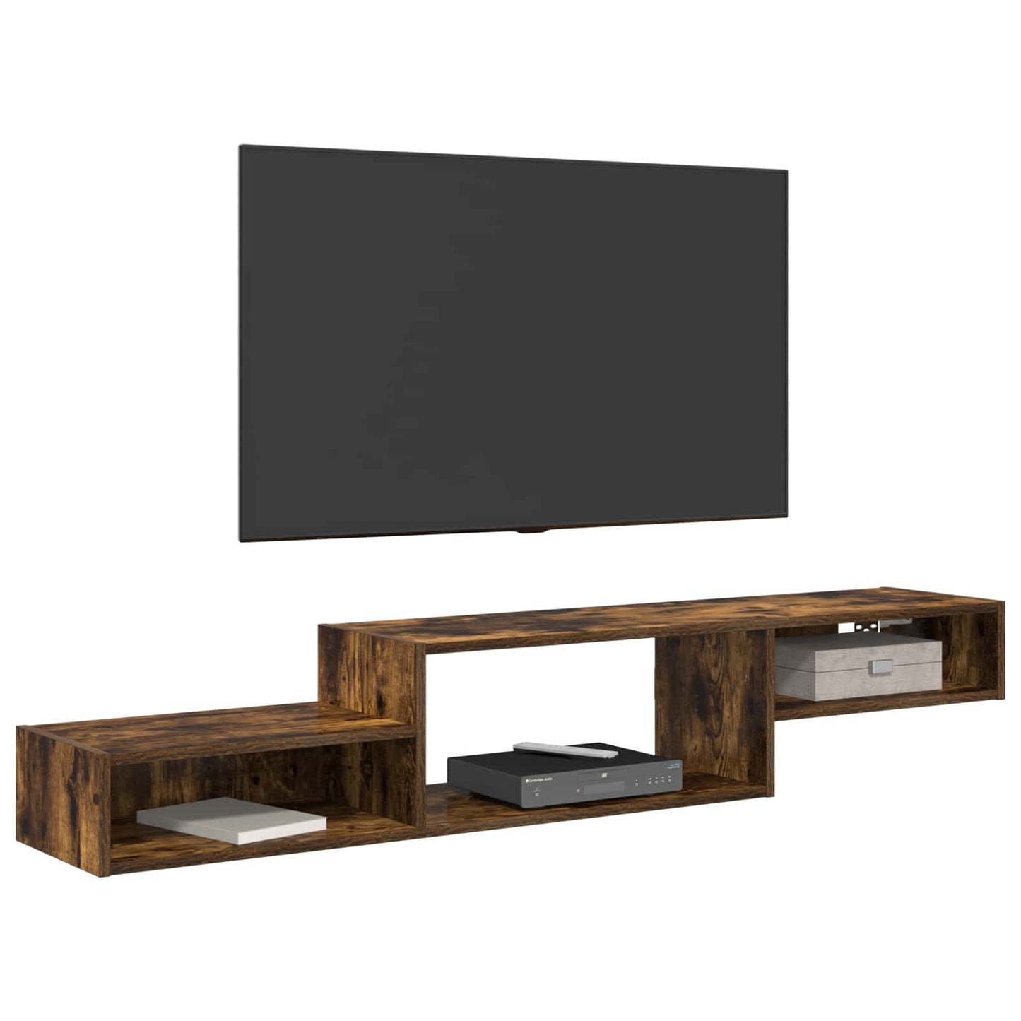 Wall-mounted TV Cabinet Wall-Mounted Smoked Oak