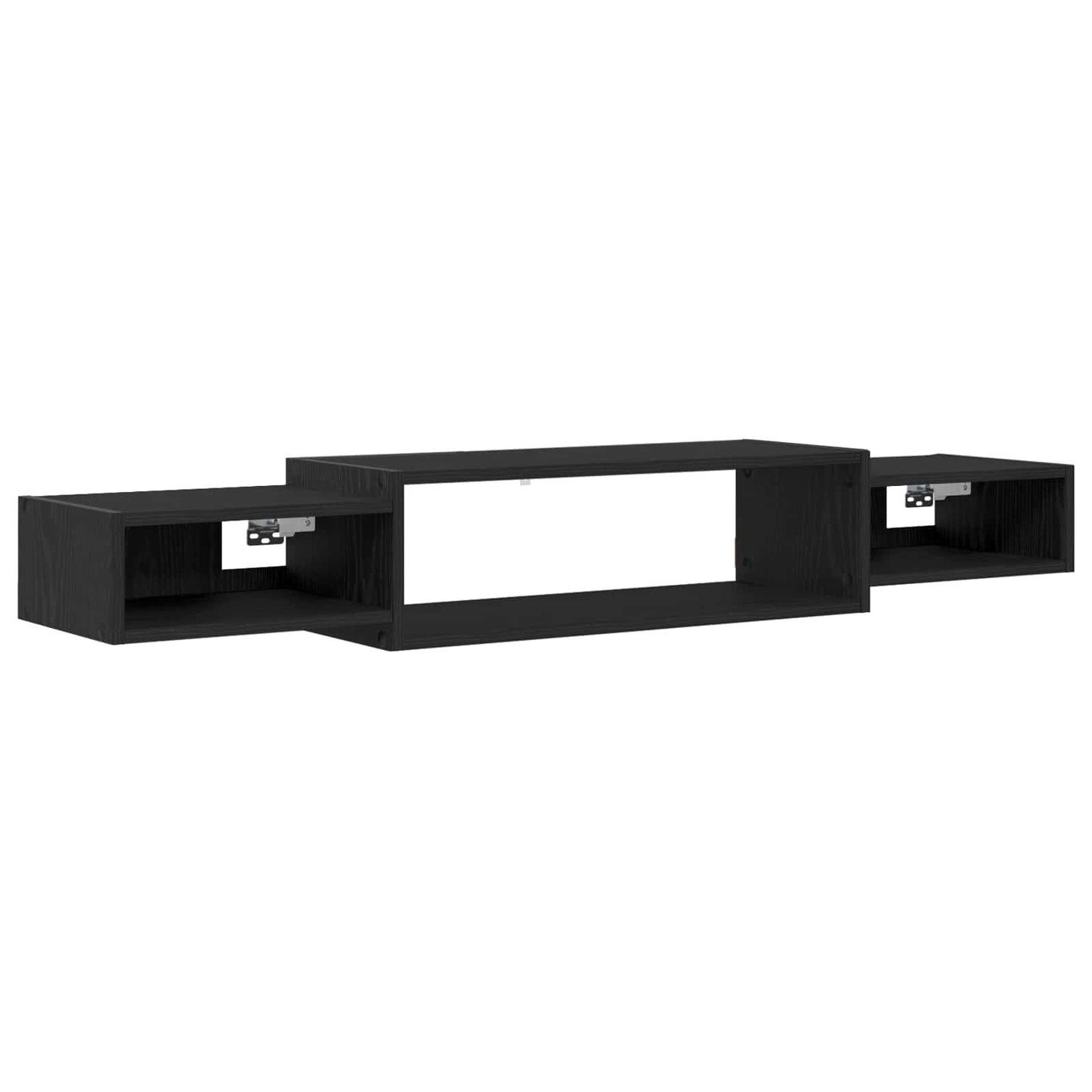 Wall-mounted TV Cabinet Wall-Mounted Black Oak 140 x 28 x 21 cm