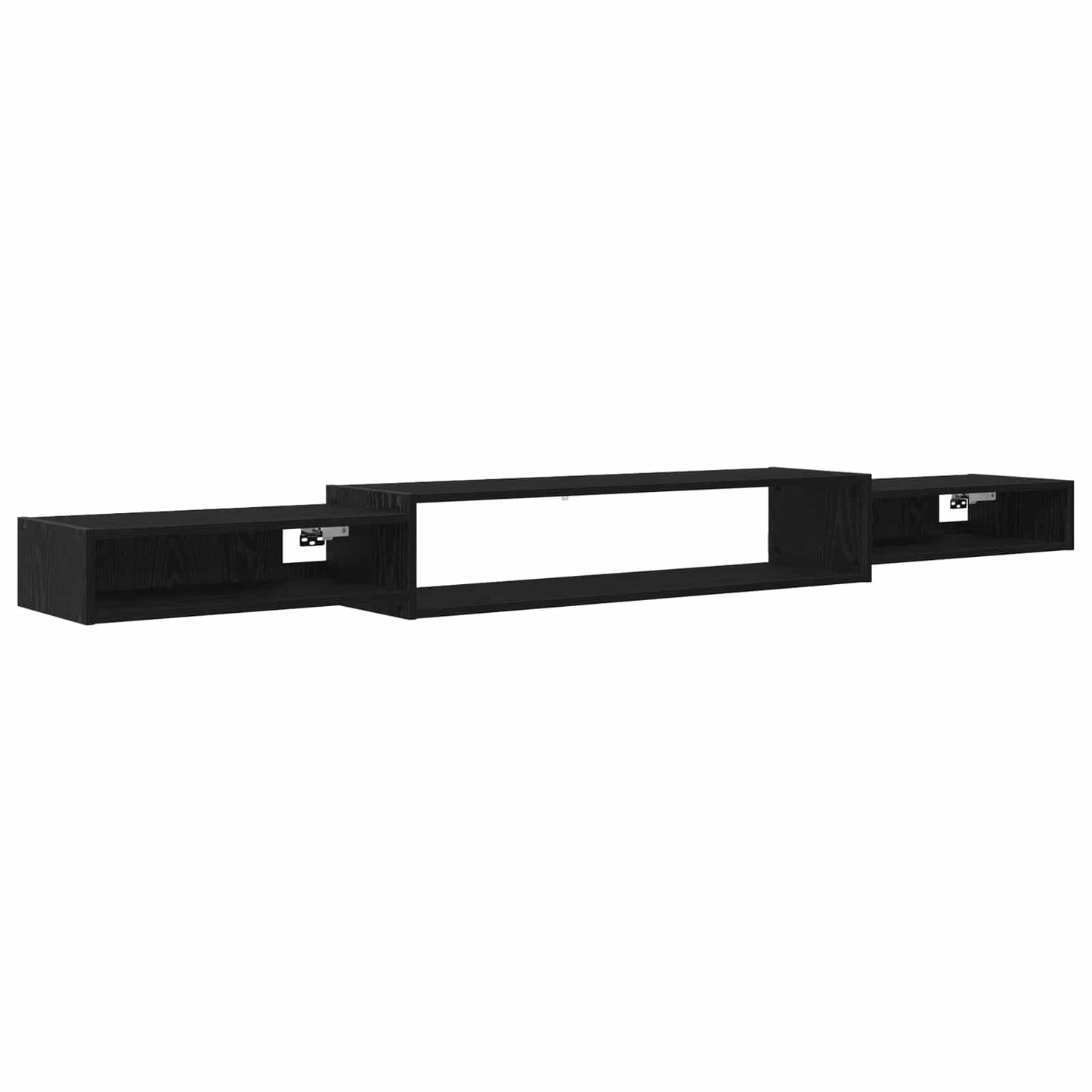 Wall-mounted TV Cabinet Wall-Mounted Black Oak 220 x 28 x 21 cm