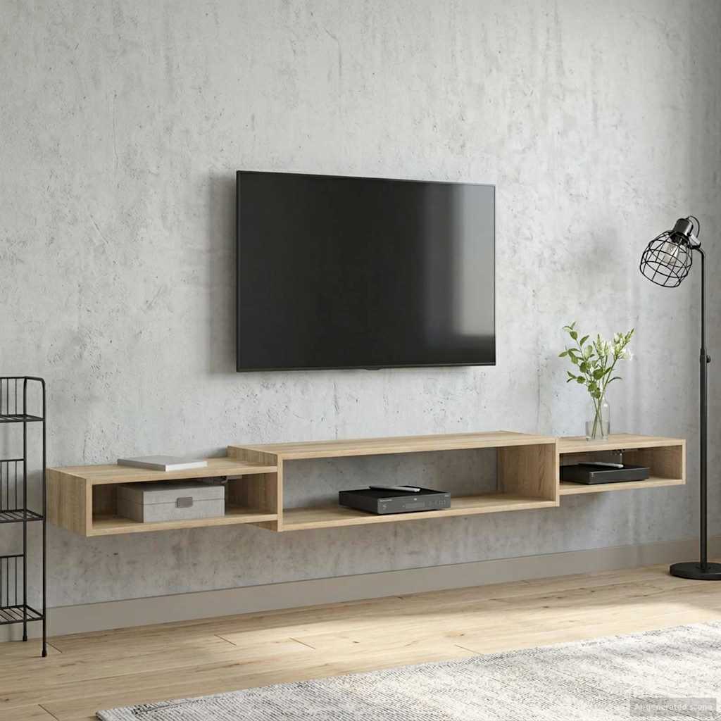 Wall-mounted TV Cabinet Wall-Mounted Sonoma Oak