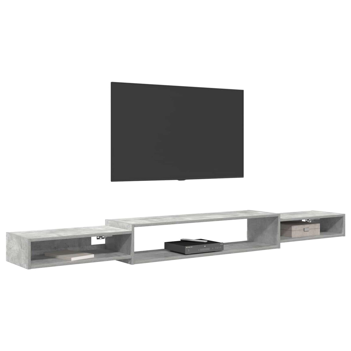 Wall-mounted TV Cabinet Wall-Mounted Concrete Grey