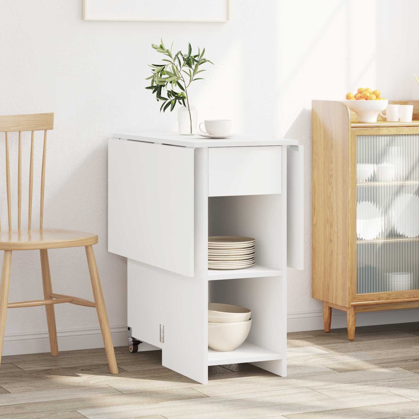 Dinning Table 115 x 70 x 75 cm Engineered Wood White