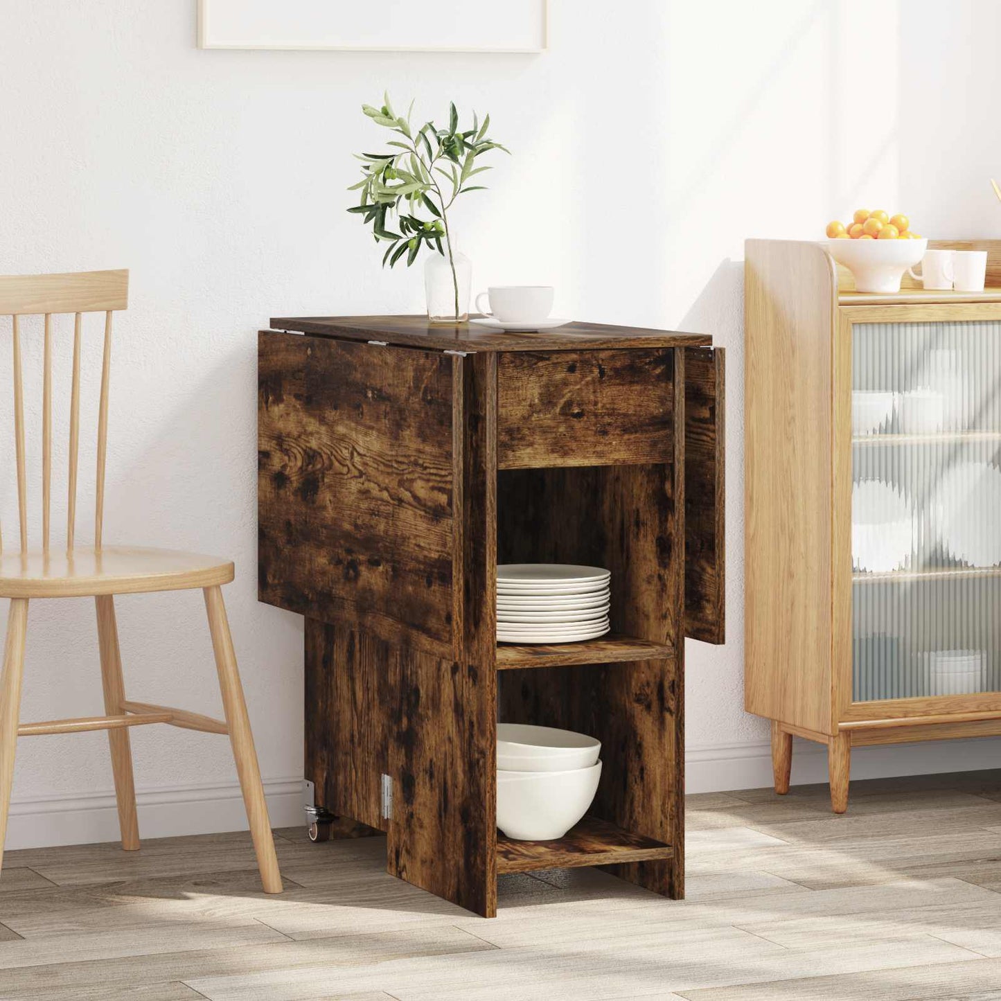 Dinning Table 115 x 70 x 75 cm Engineered Wood Smoked Oak