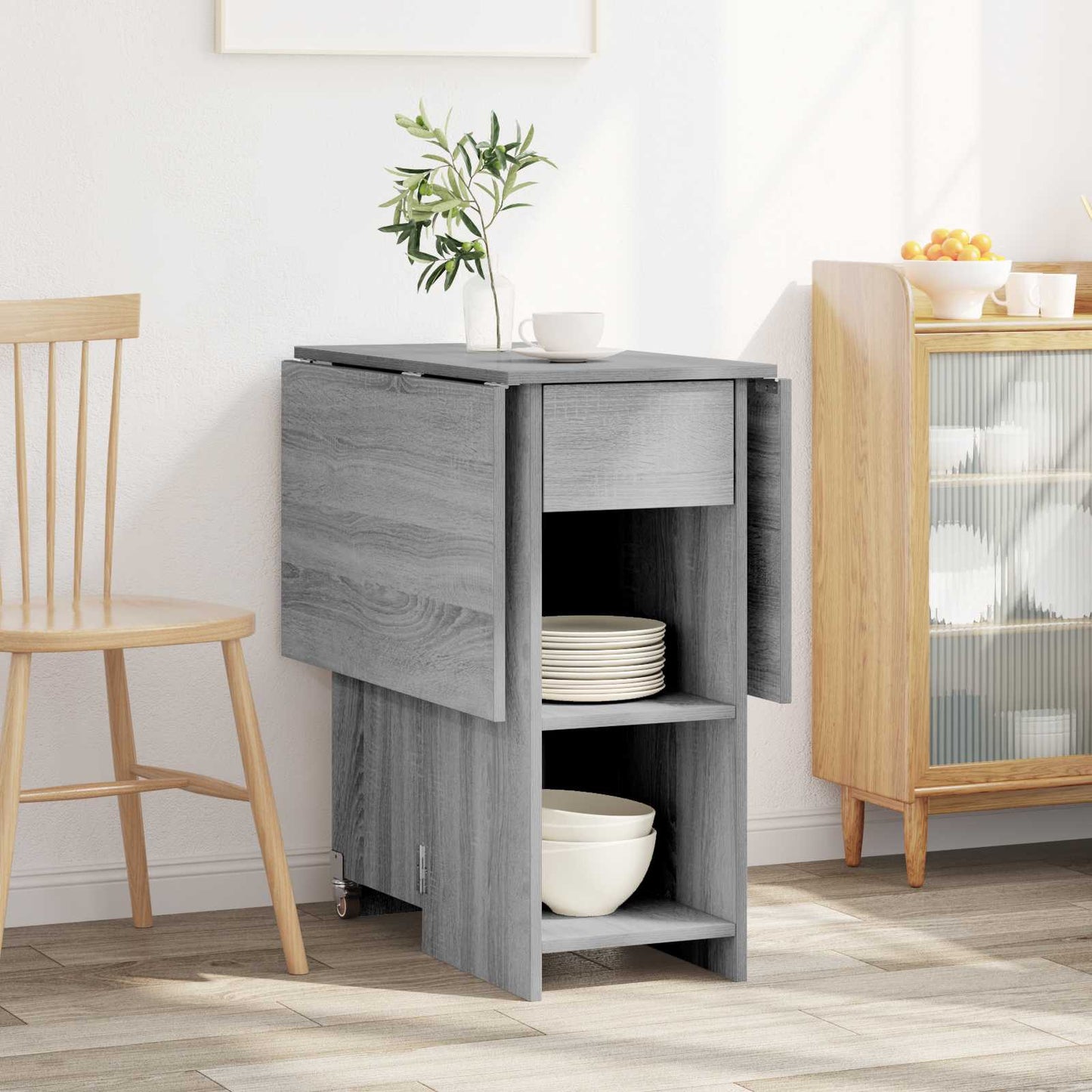 Dinning Table 115 x 70 x 75 cm Engineered Wood Grey Sonoma