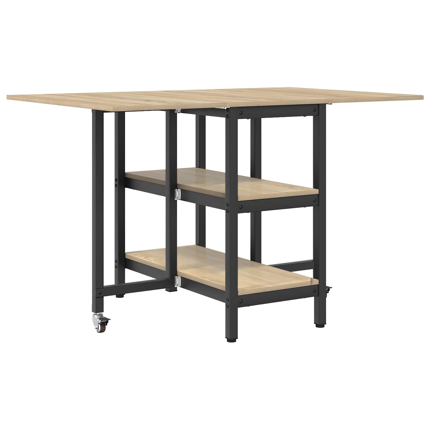 Dinning Table 122 x 80 x 76.5 cm Engineered Wood Sonoma Oak