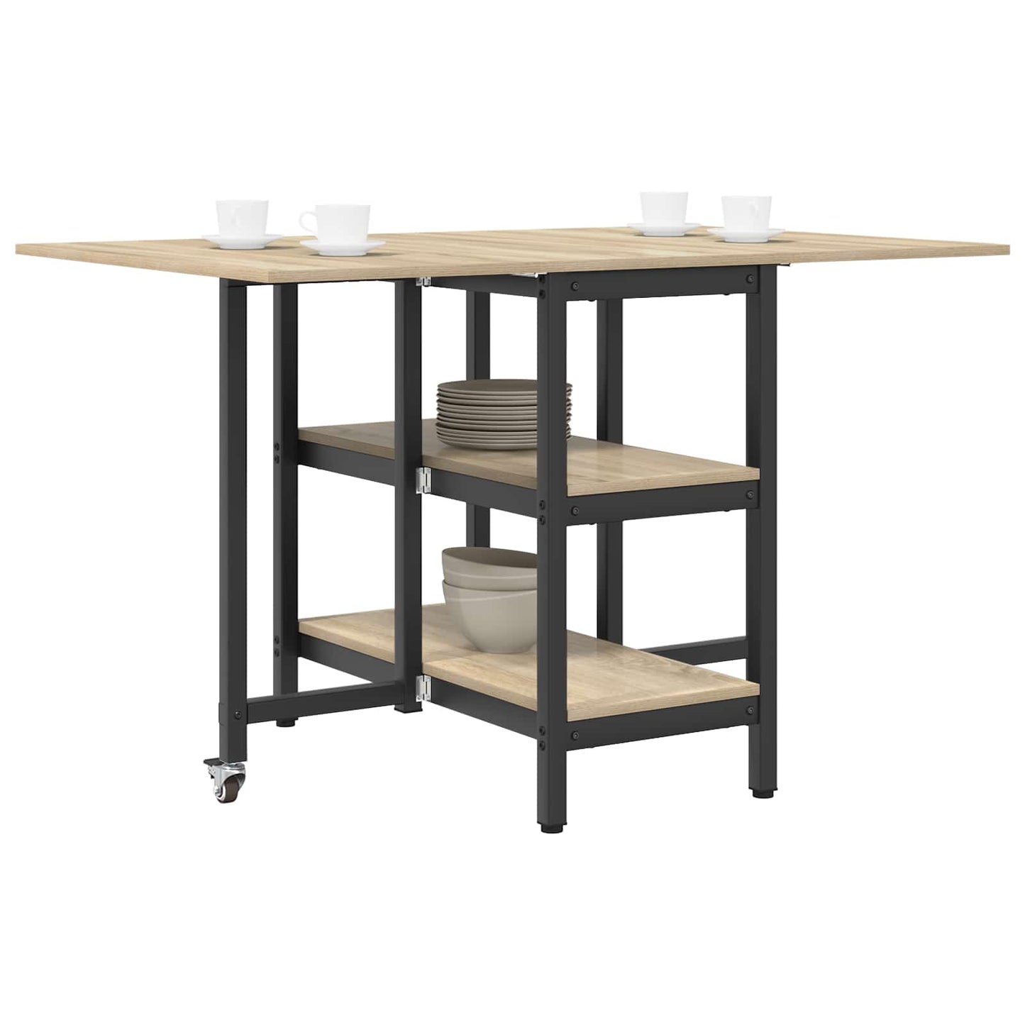 Dinning Table 122 x 80 x 76.5 cm Engineered Wood Sonoma Oak