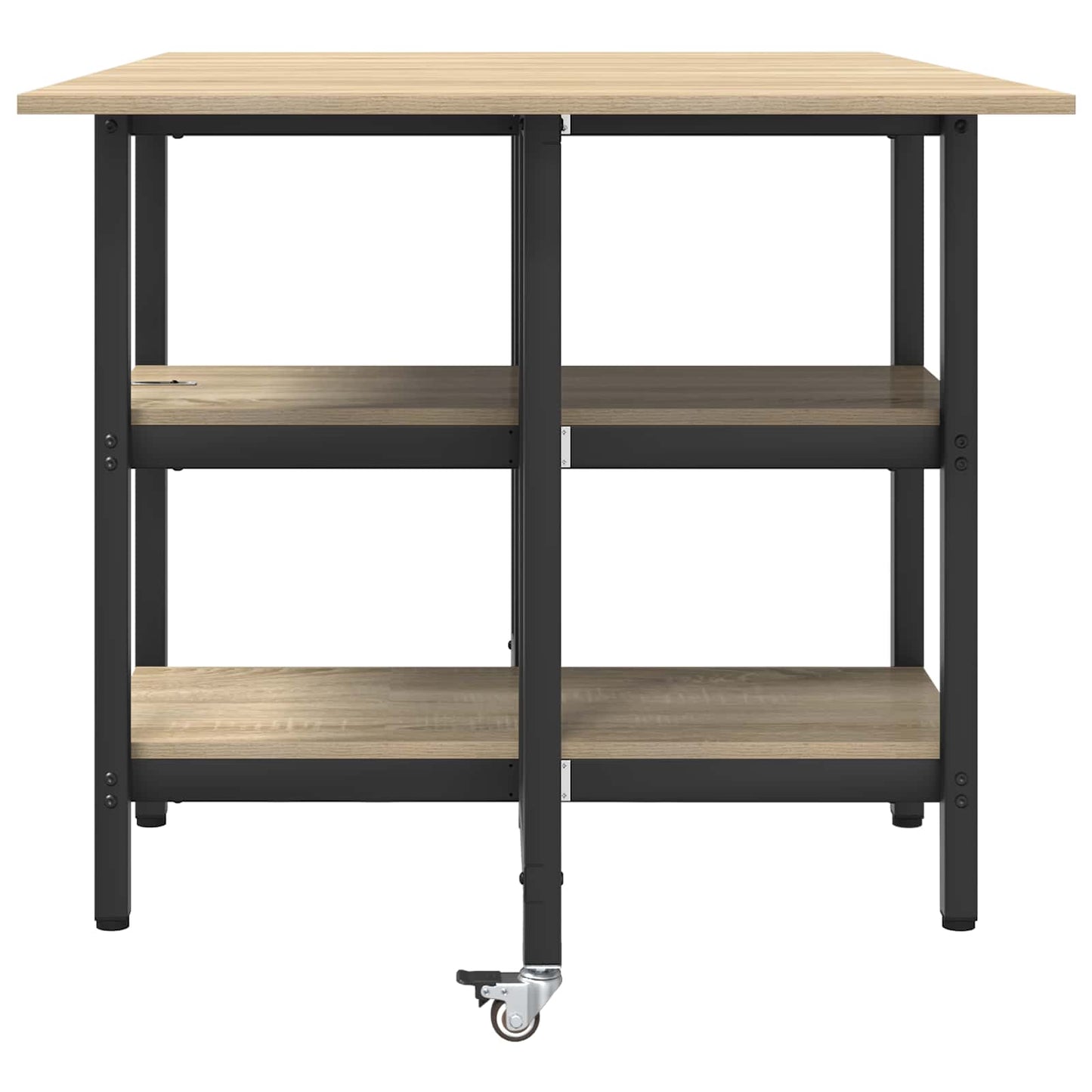Dinning Table 122 x 80 x 76.5 cm Engineered Wood Sonoma Oak
