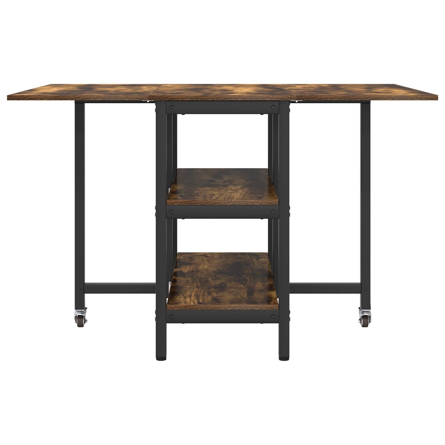 Dinning Table 122 x 80 x 76.5 cm Engineered Wood Smoked Oak