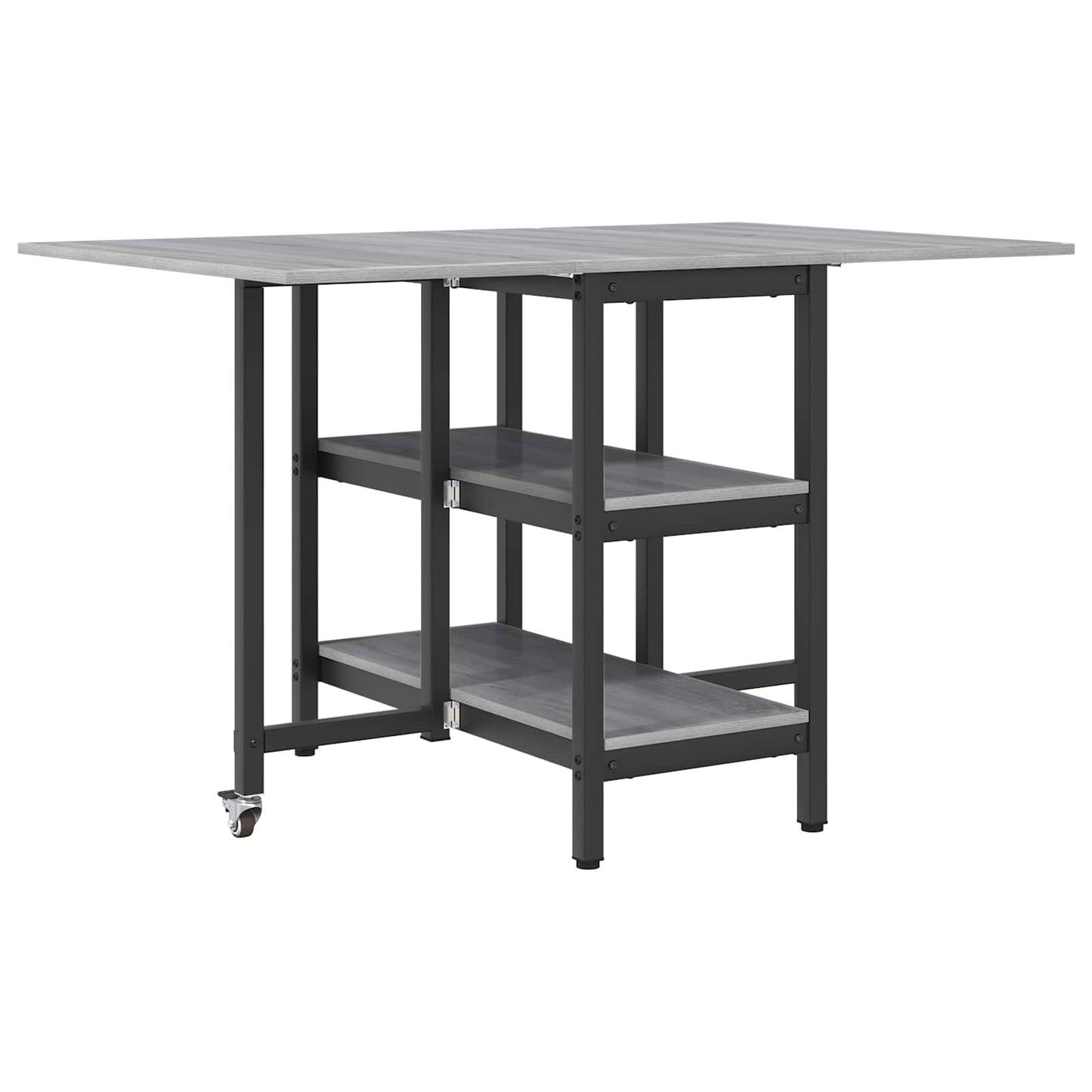 Dinning Table 122 x 80 x 76.5 cm Engineered Wood Grey Sonoma