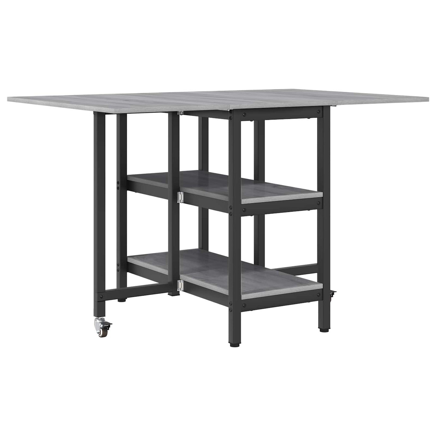 Dinning Table 122 x 80 x 76.5 cm Engineered Wood Grey Sonoma