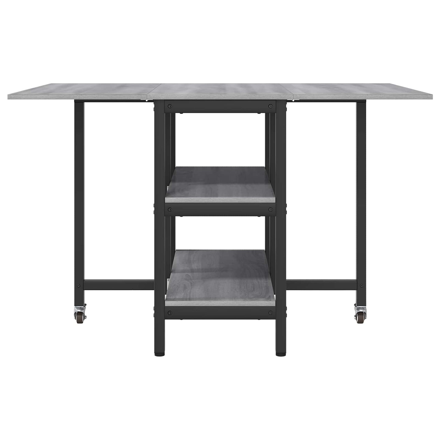 Dinning Table 122 x 80 x 76.5 cm Engineered Wood Grey Sonoma
