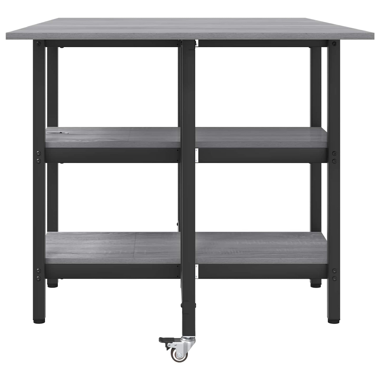 Dinning Table 122 x 80 x 76.5 cm Engineered Wood Grey Sonoma