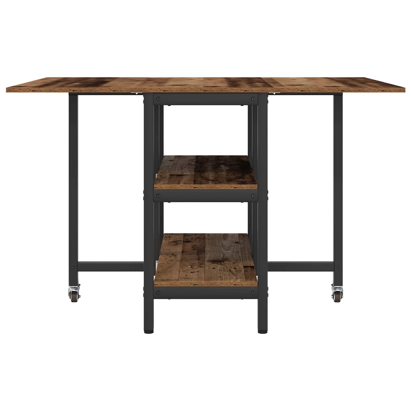 Dinning Table 122 x 80 x 76.5 cm Engineered Wood Old Wood