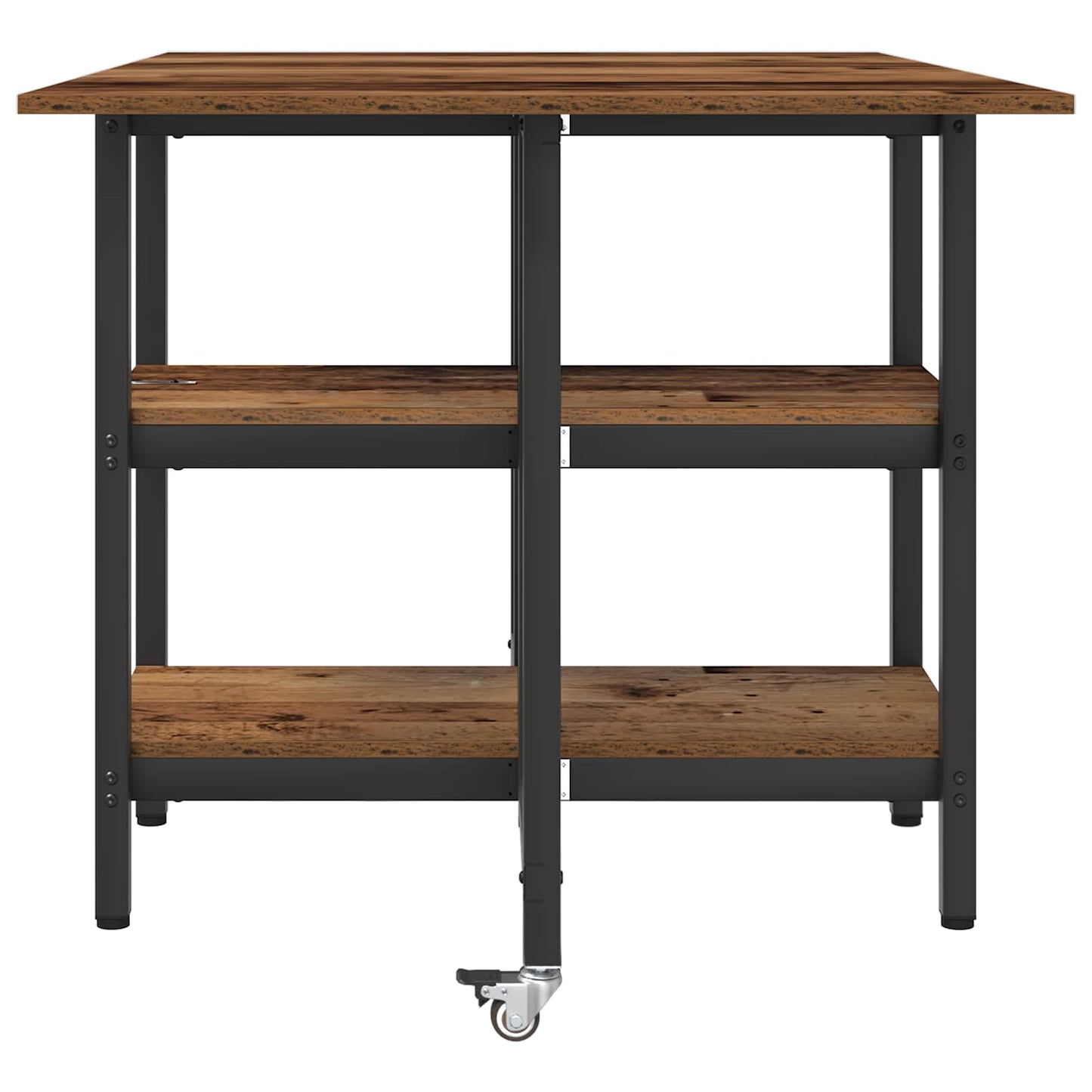 Dinning Table 122 x 80 x 76.5 cm Engineered Wood Old Wood