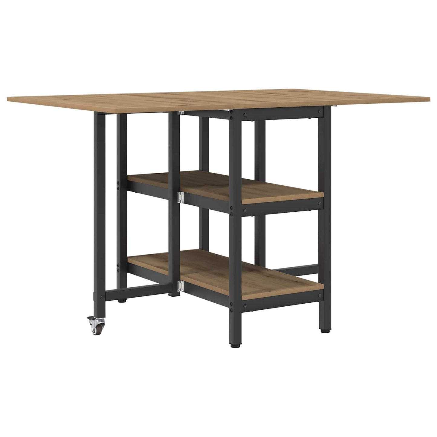 Dinning Table 122 x 80 x 76.5 cm Engineered Wood Artisan Oak