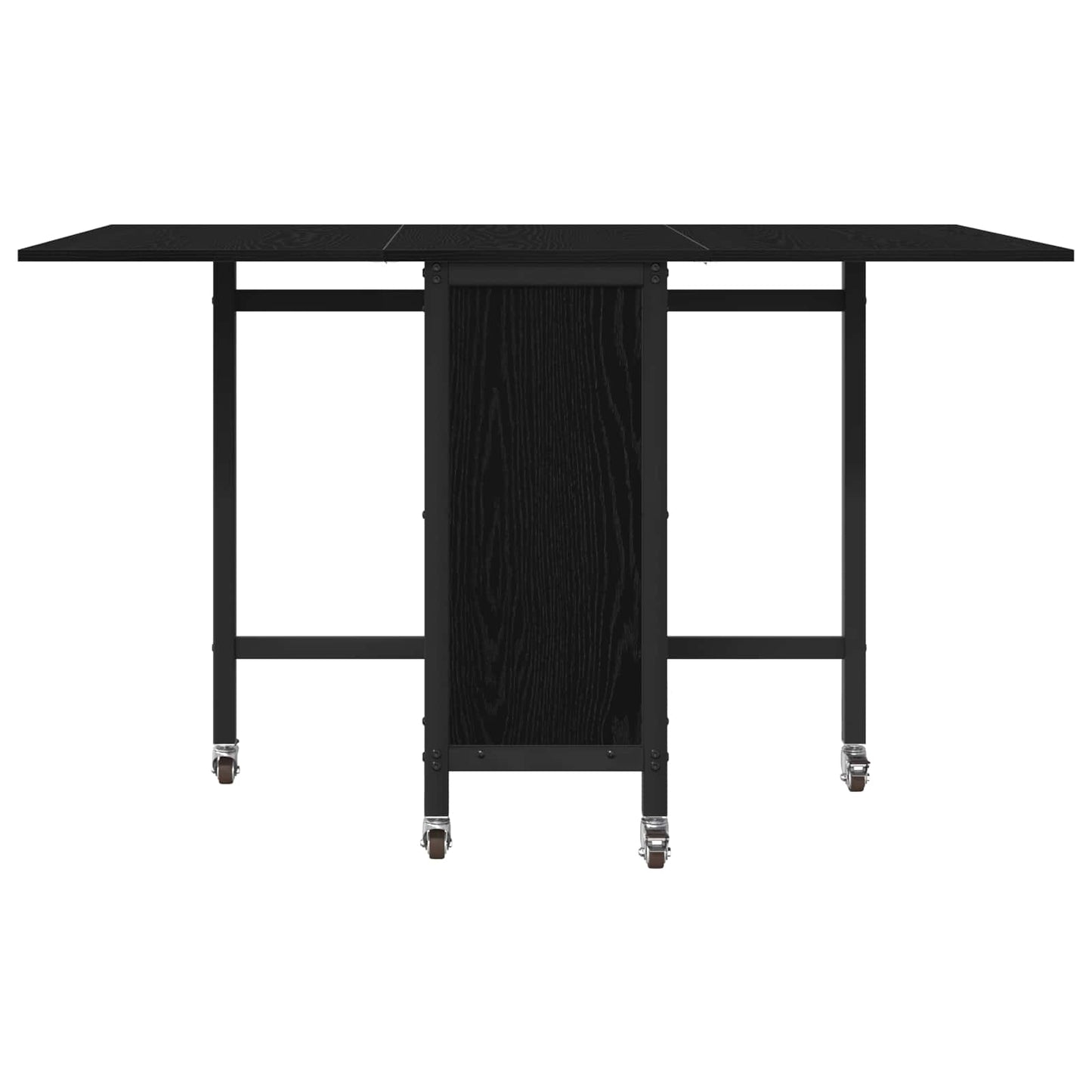 Folding Dining Table with Castors 130 x 80 x 76.5 cm