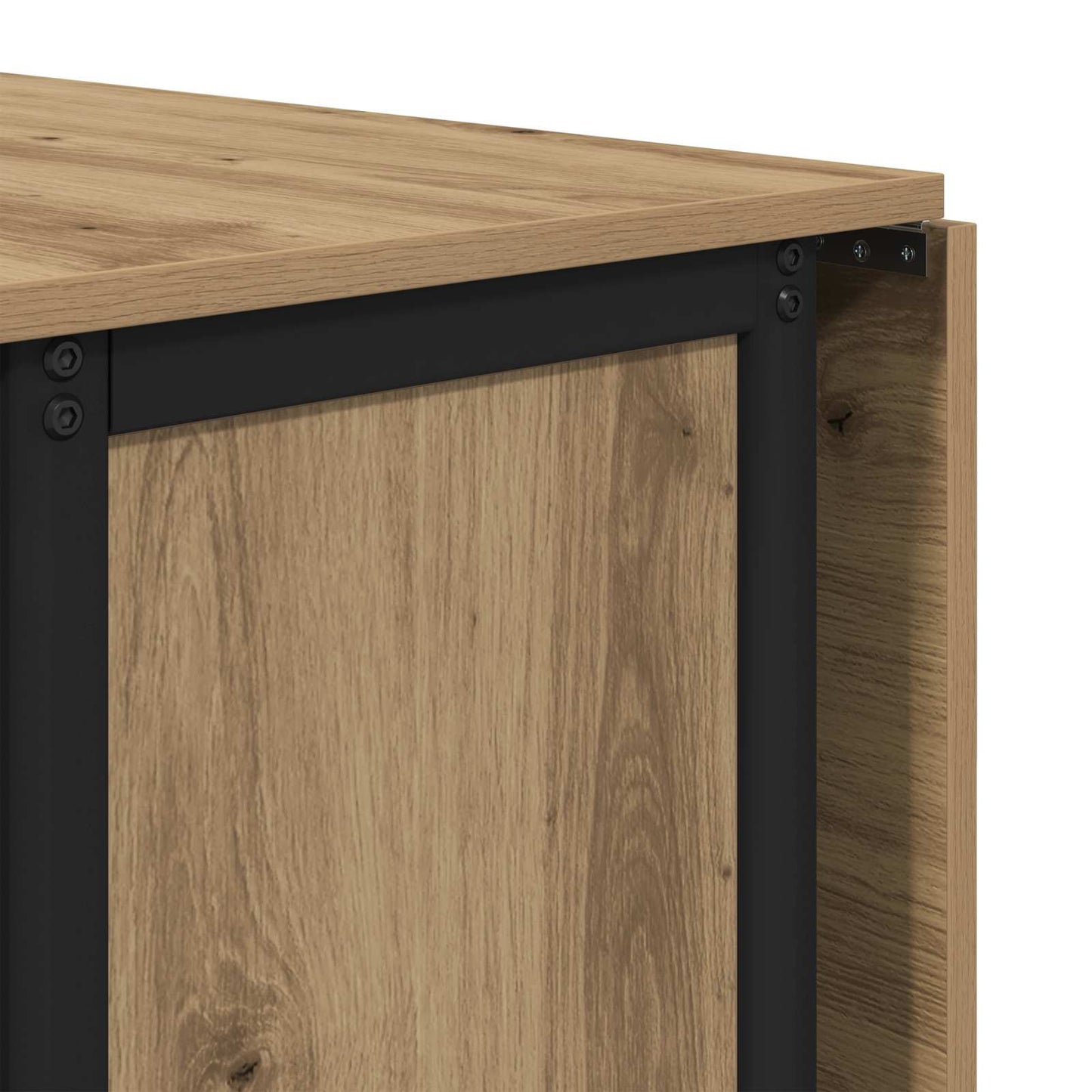 Folding Dining Table with Castors 130 x 80 x 76.5 cm steel PB