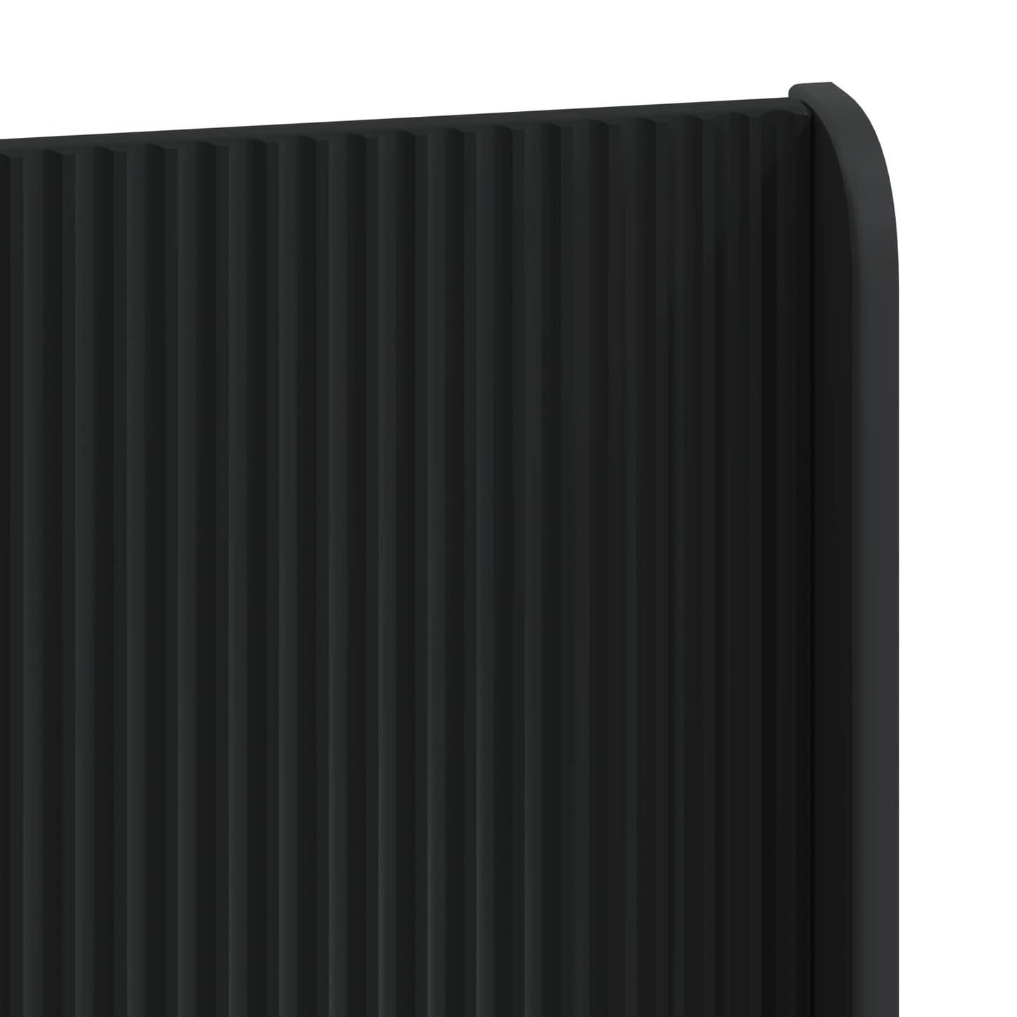 Headboard Black Engineered Wood
