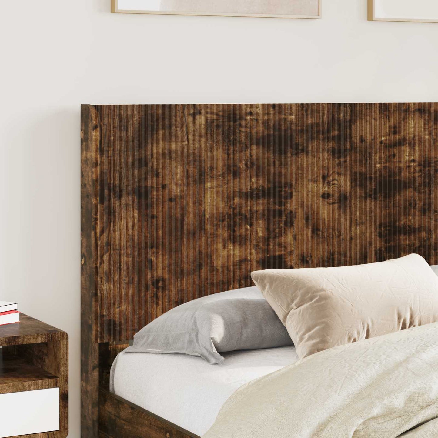 Headboard Smoked Oak Engineered Wood