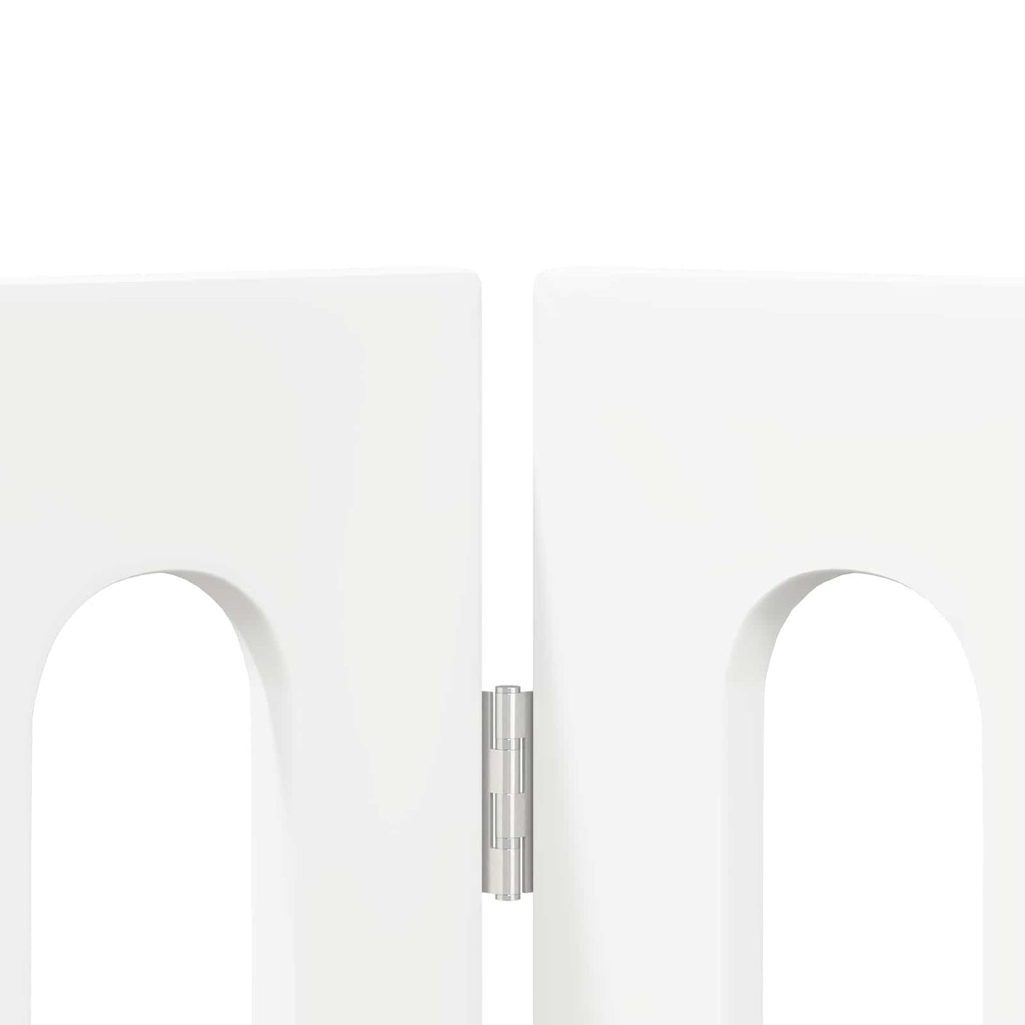Folding Pet Fence 2 pcs White 100.5 x 38 x 70 cm