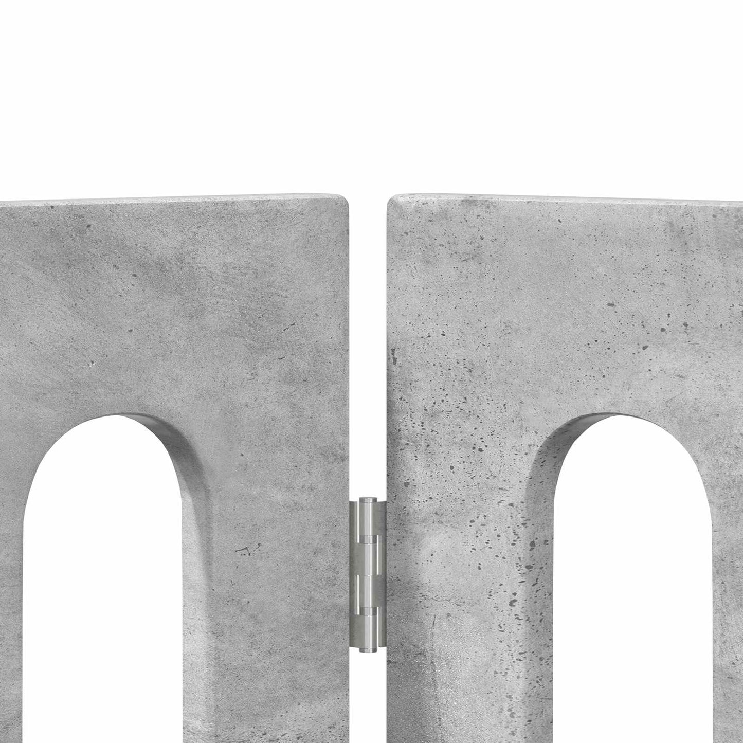 Folding Pet Fence 4 pcs Concrete Grey 201 x 38 x 70 cm