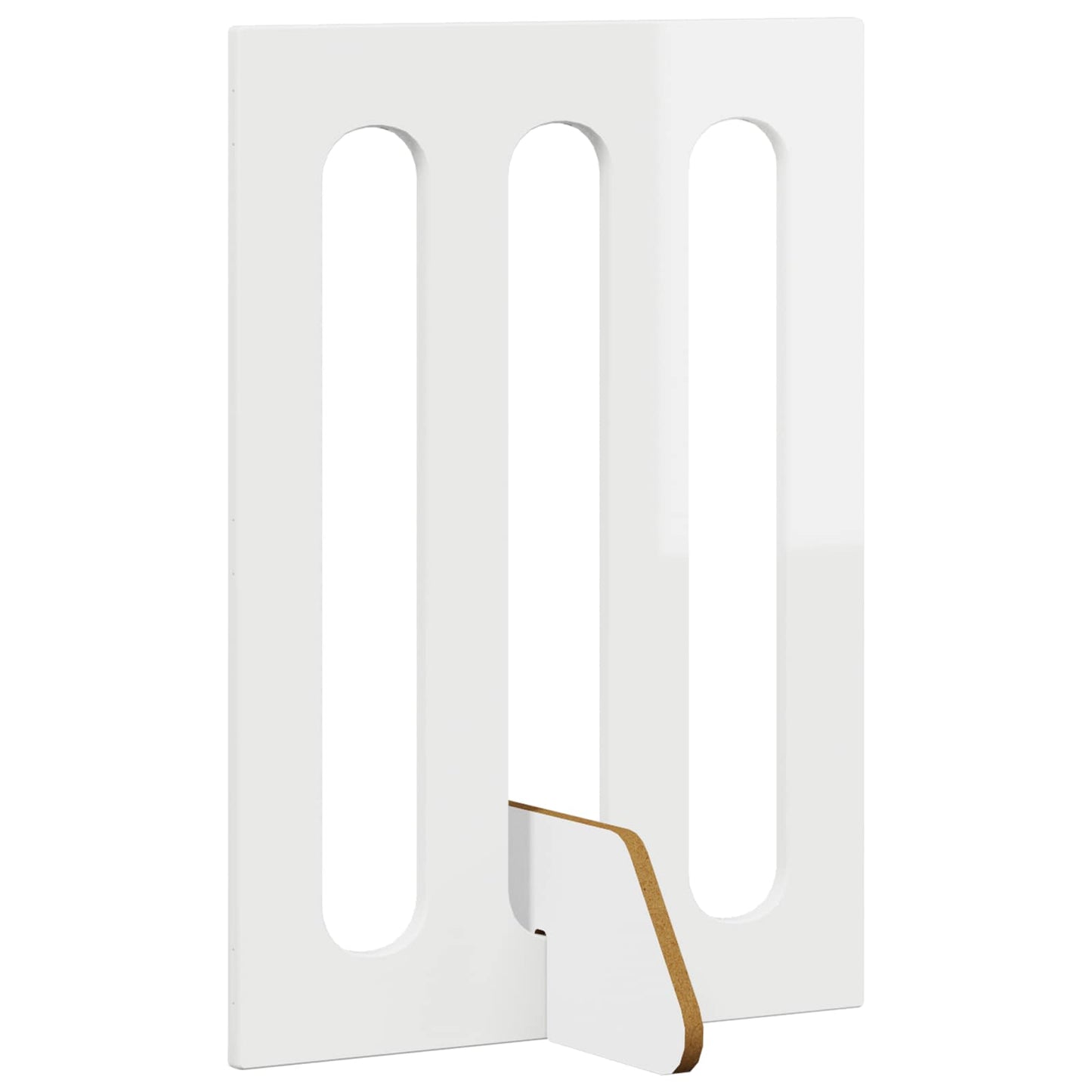 Folding Pet Fence 4 pcs High Gloss White 201 x 38 x 70 cm