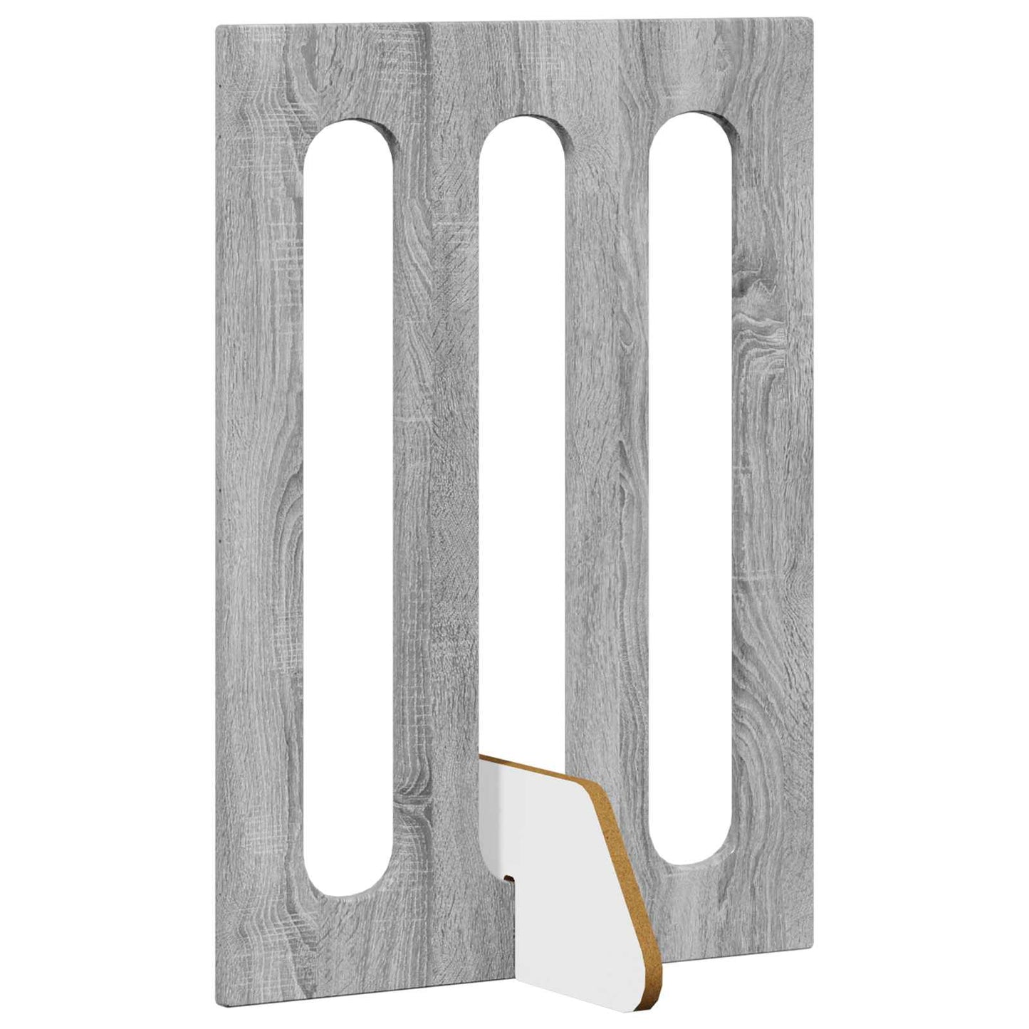 Folding Pet Fence 4 pcs Grey Sonoma 201 x 38 x 70 cm