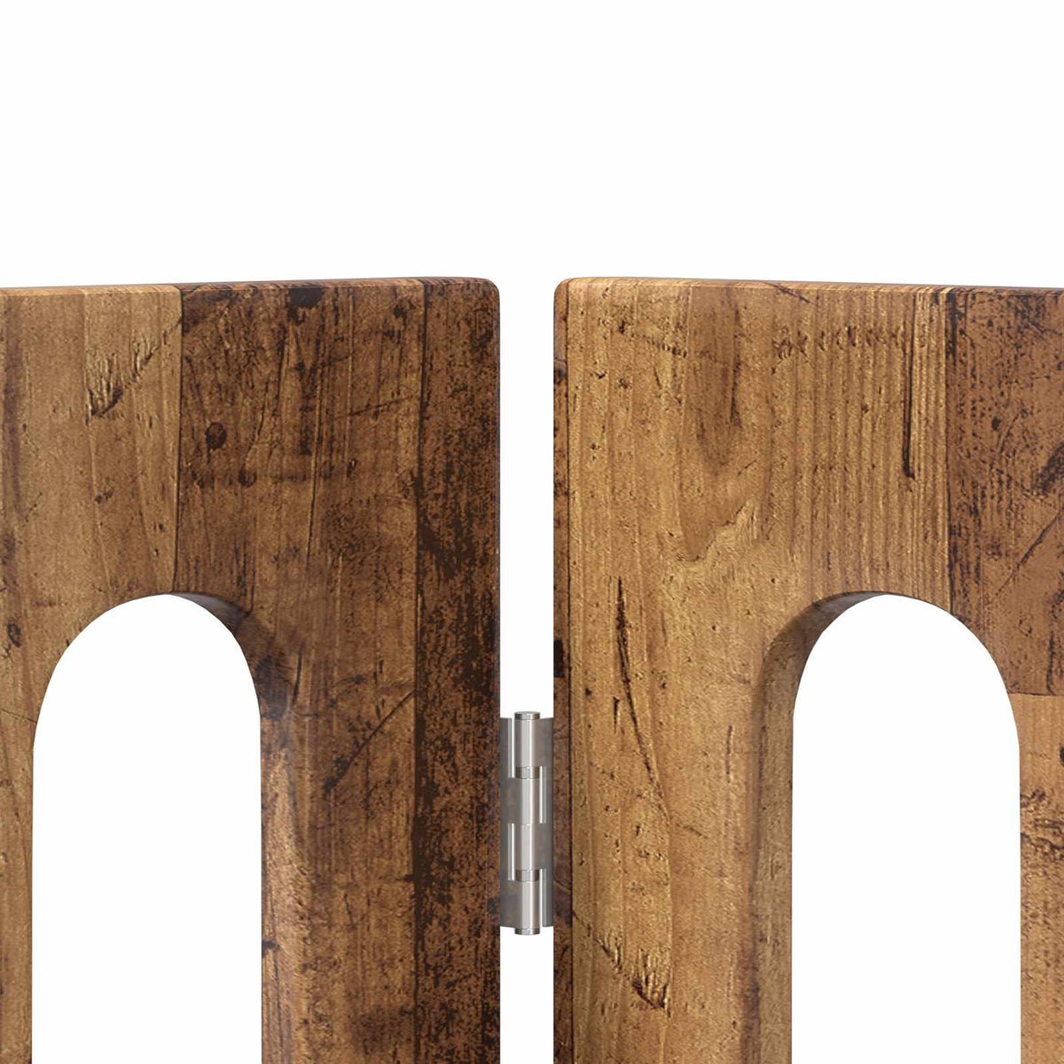 Folding Pet Fence 2 pcs Oak Wood 100.5 x 38 x 70 cm