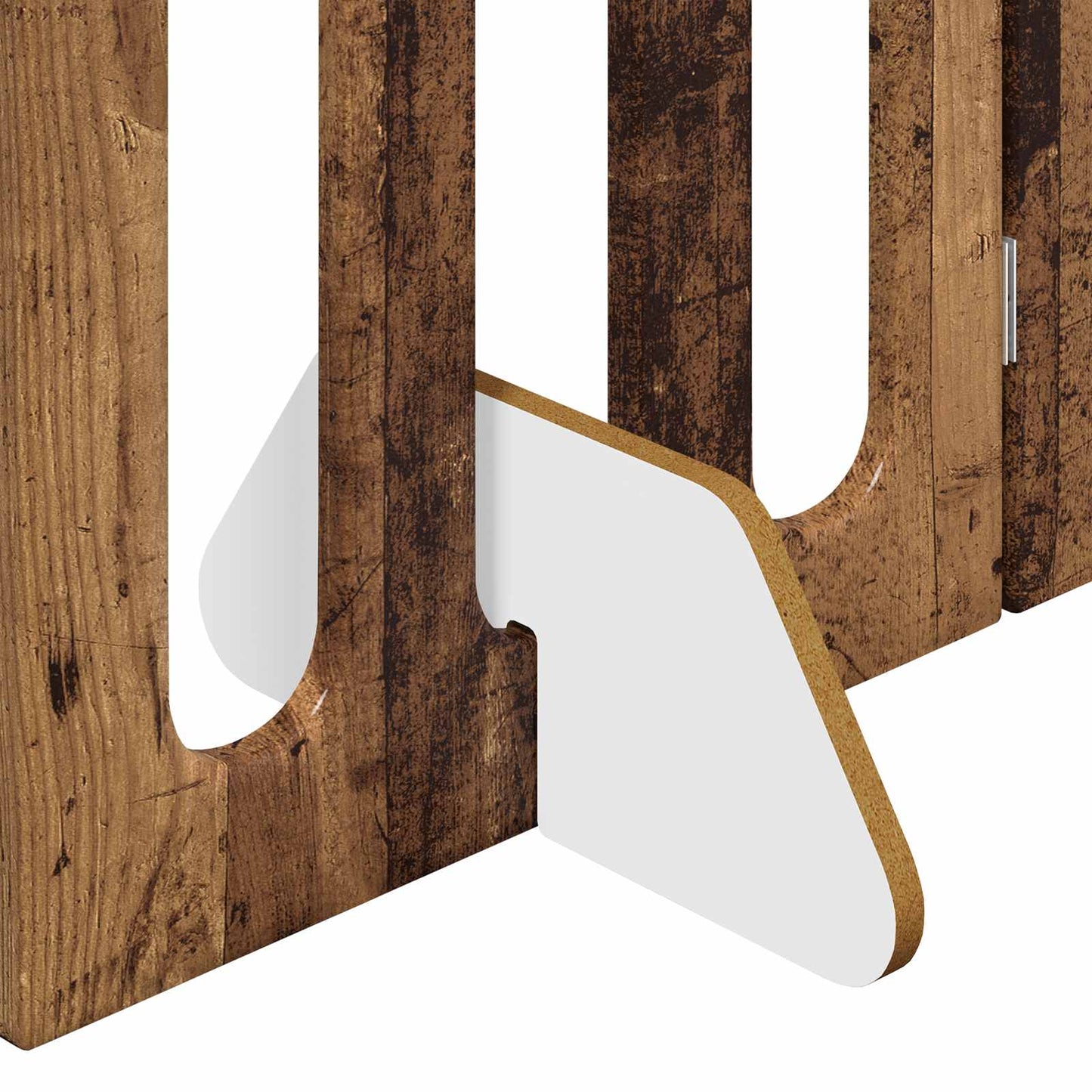 Folding Pet Fence 2 pcs Oak Wood 100.5 x 38 x 70 cm